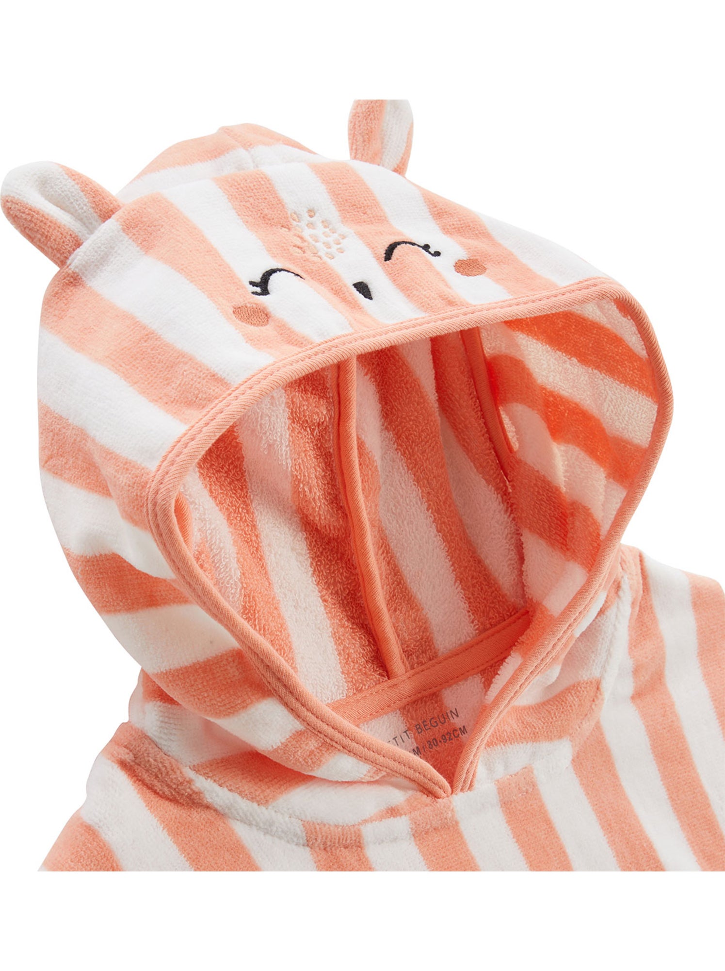 Poncho de bain bébé honfleur - Corail