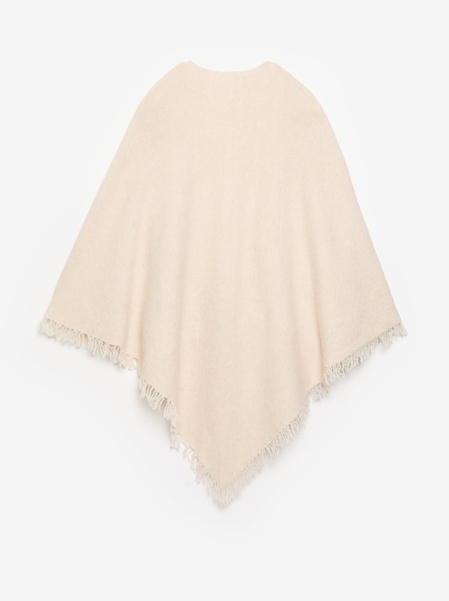 Poncho ouvert uni - Beige