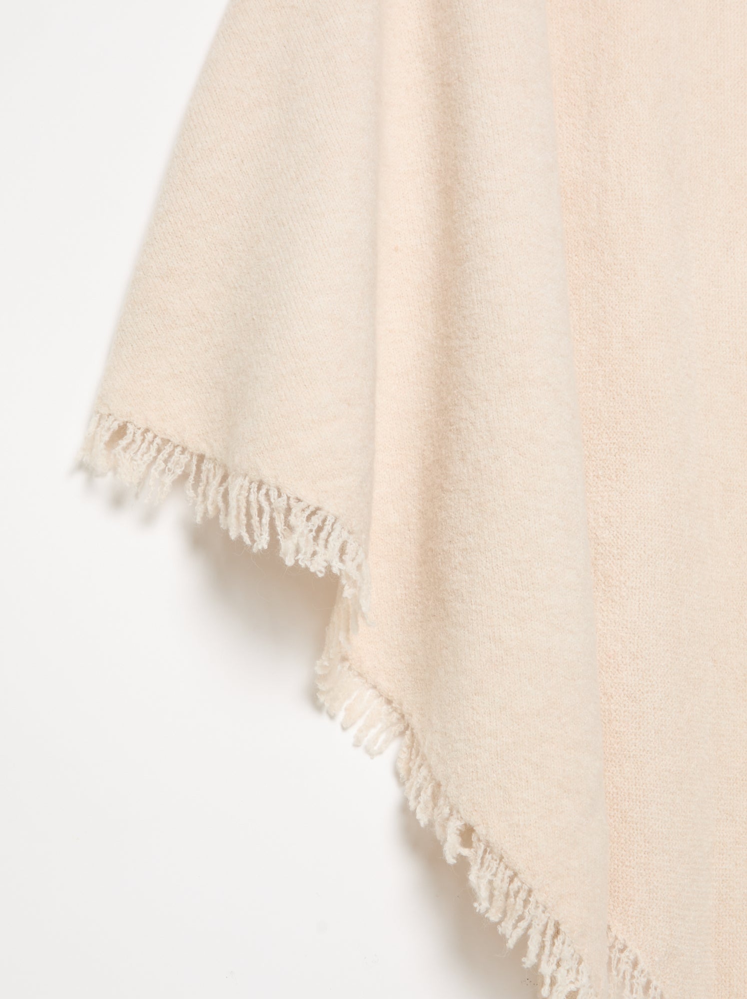 Poncho ouvert uni - Beige