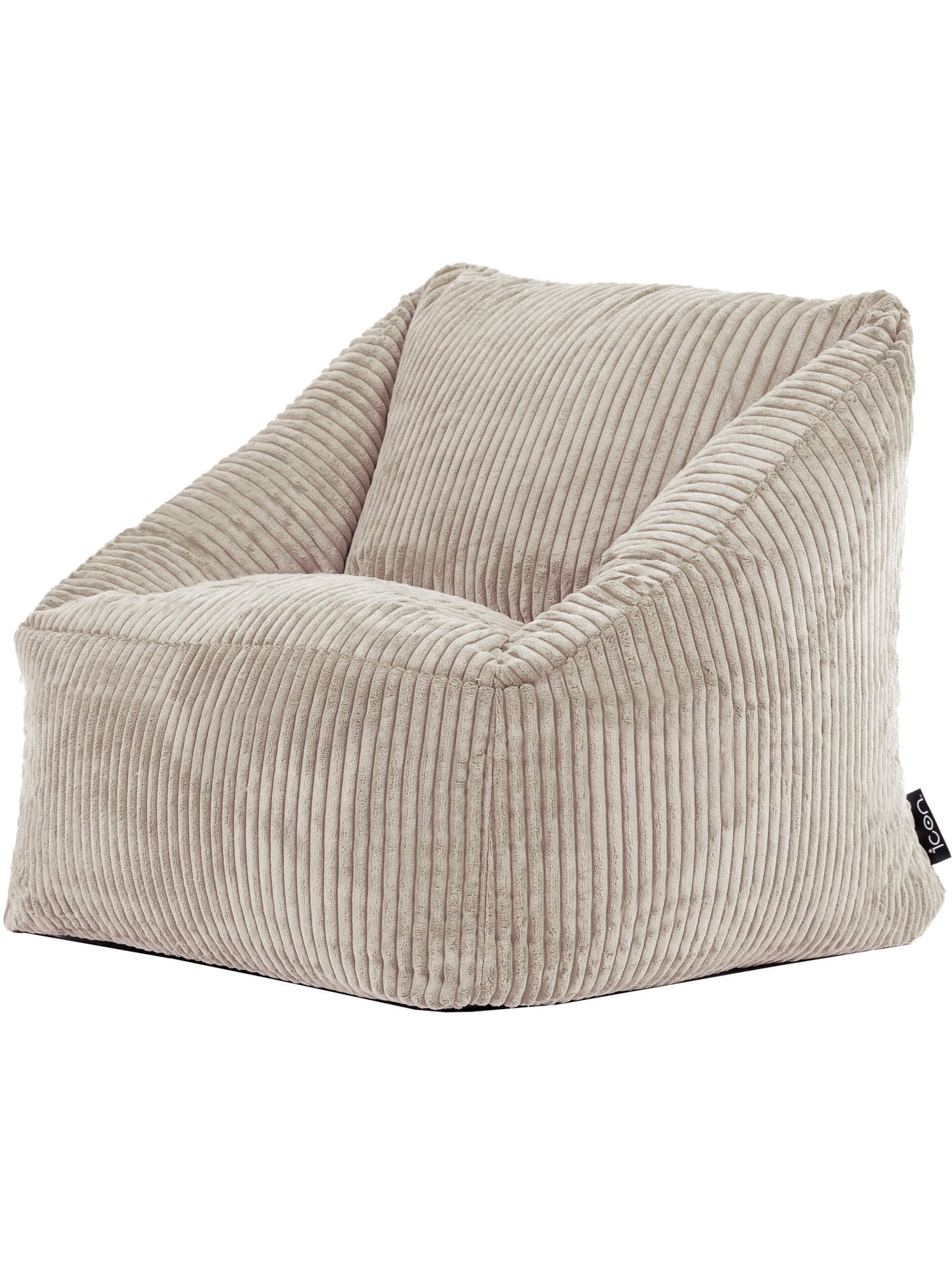Pouf fauteuil enfant en velours côtelé - icon - Beige