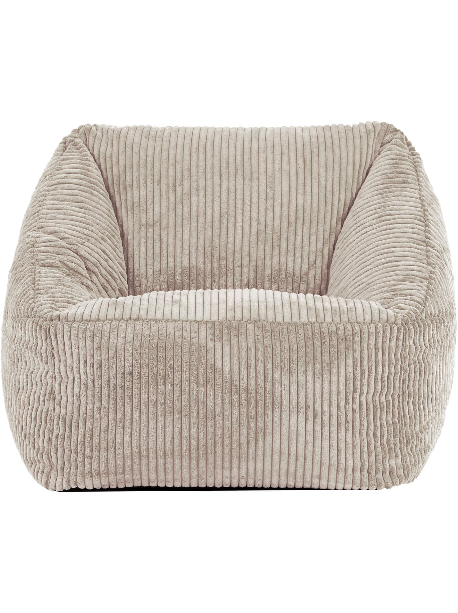 Pouf fauteuil enfant en velours côtelé - icon - Beige