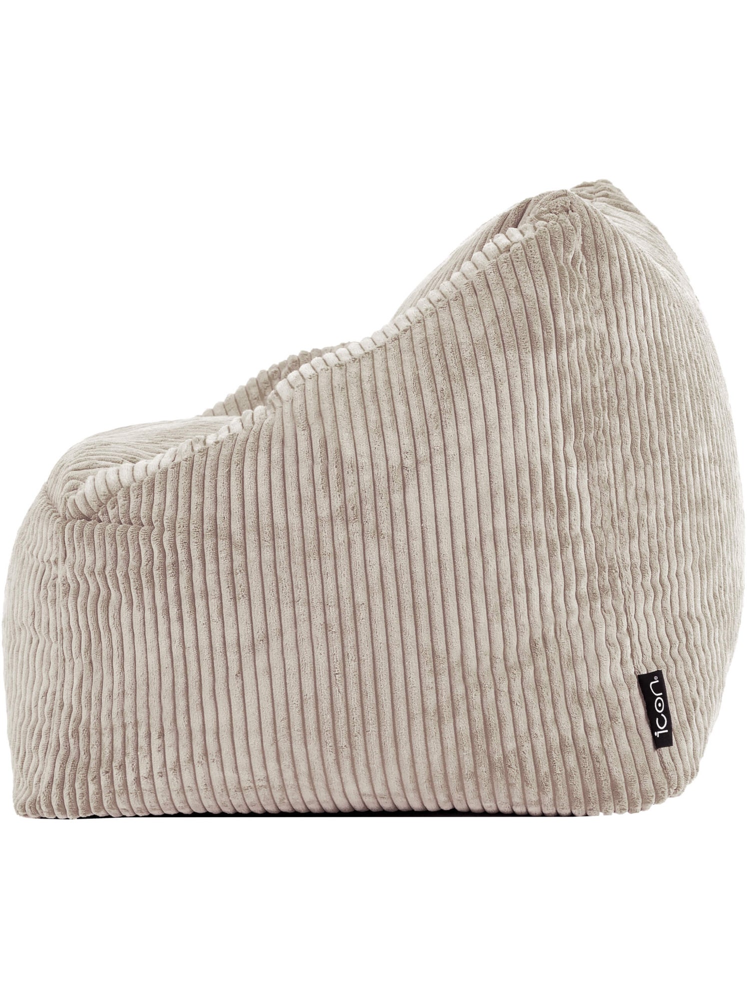Pouf fauteuil enfant en velours côtelé - icon - Beige