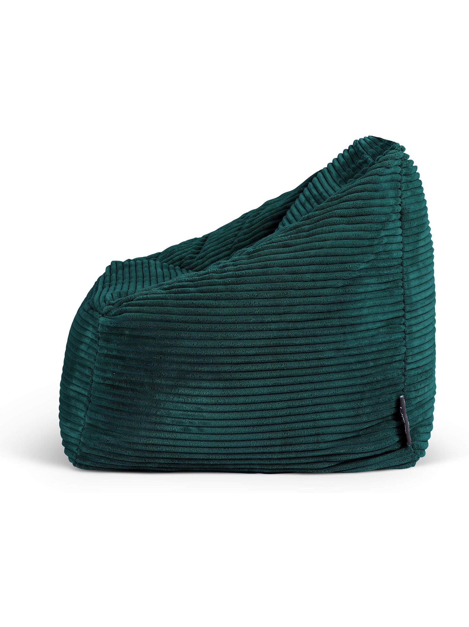 Pouf fauteuil enfant en velours côtelé - icon - Bleu canard