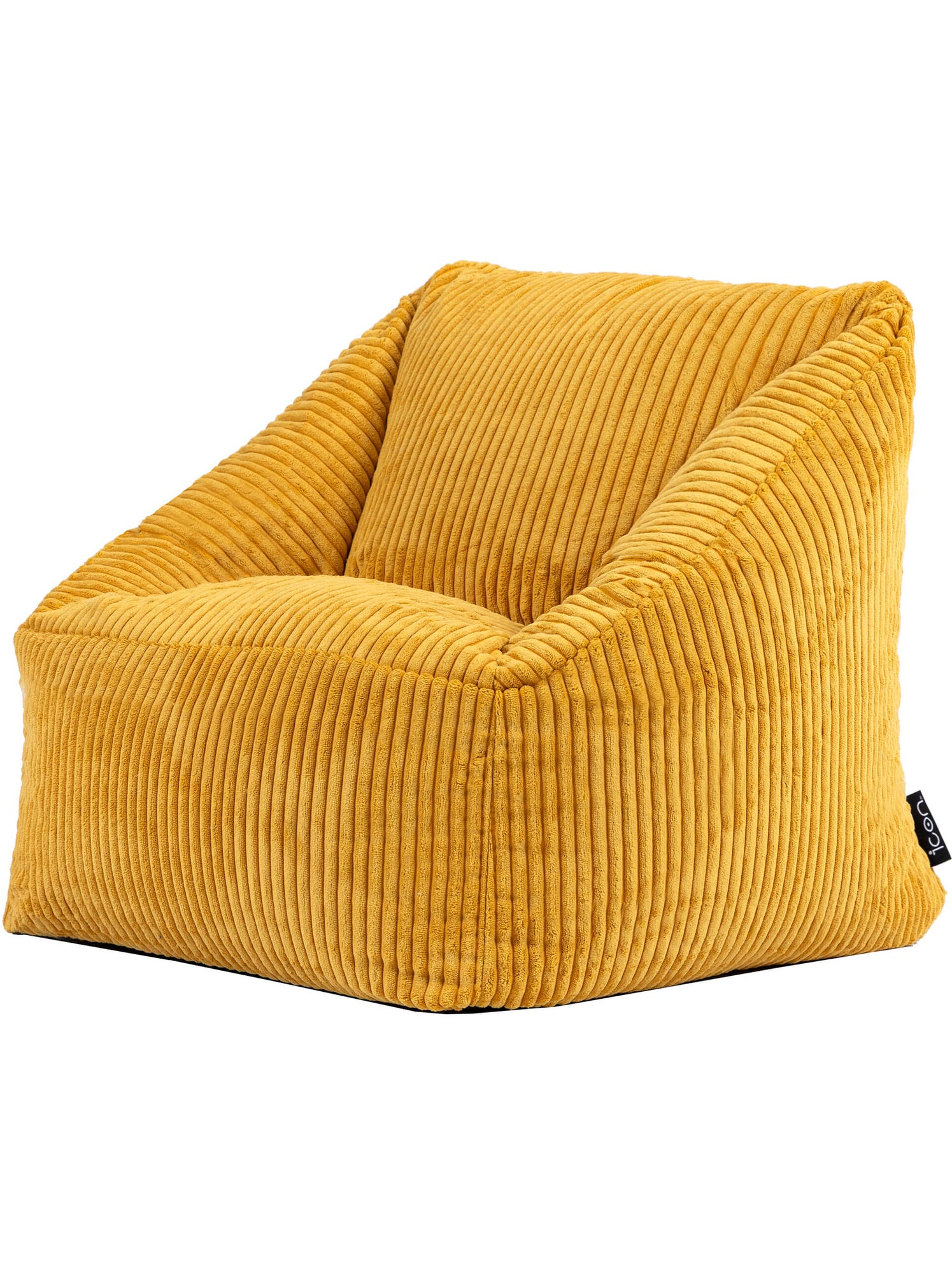 Pouf fauteuil enfant en velours côtelé - icon - Ocre