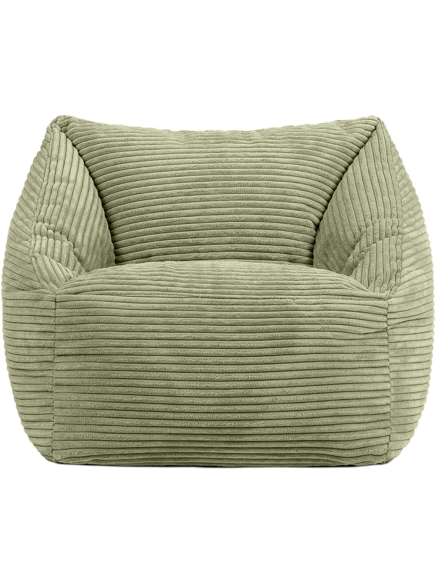 Pouf fauteuil enfant en velours côtelé - icon - Vert Sauge