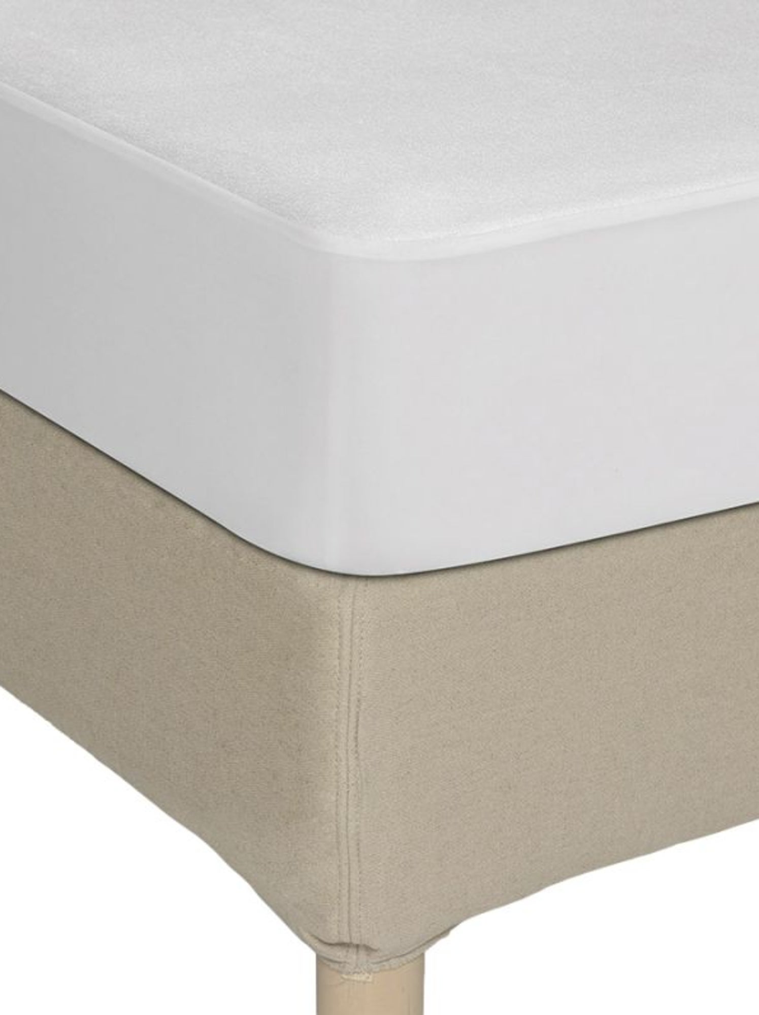 Protection de matelas - Coton Pur - 80% Polyester/20% Coton - Blanc