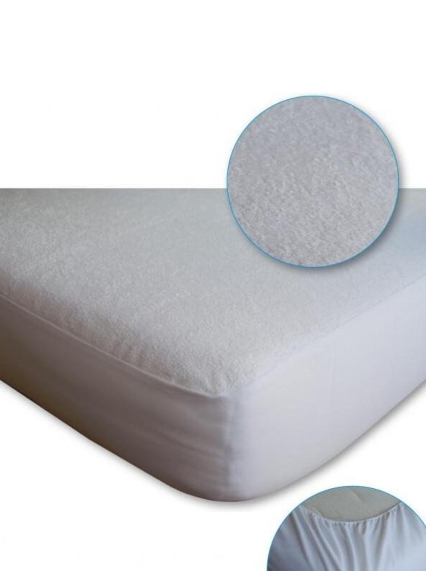 Protection de matelas - Coton Pur - Blanc