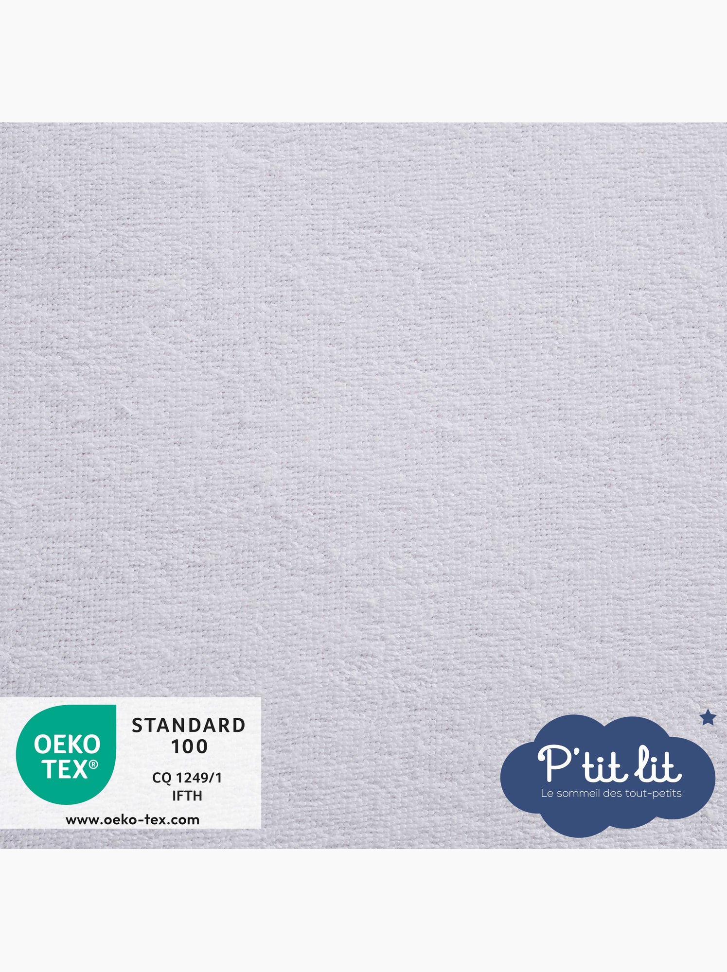Protège Matelas Bébé Cododo | Alèse Anti Acariens et Imperméable - Bouclette 100% coton - Absorbant - Blanc