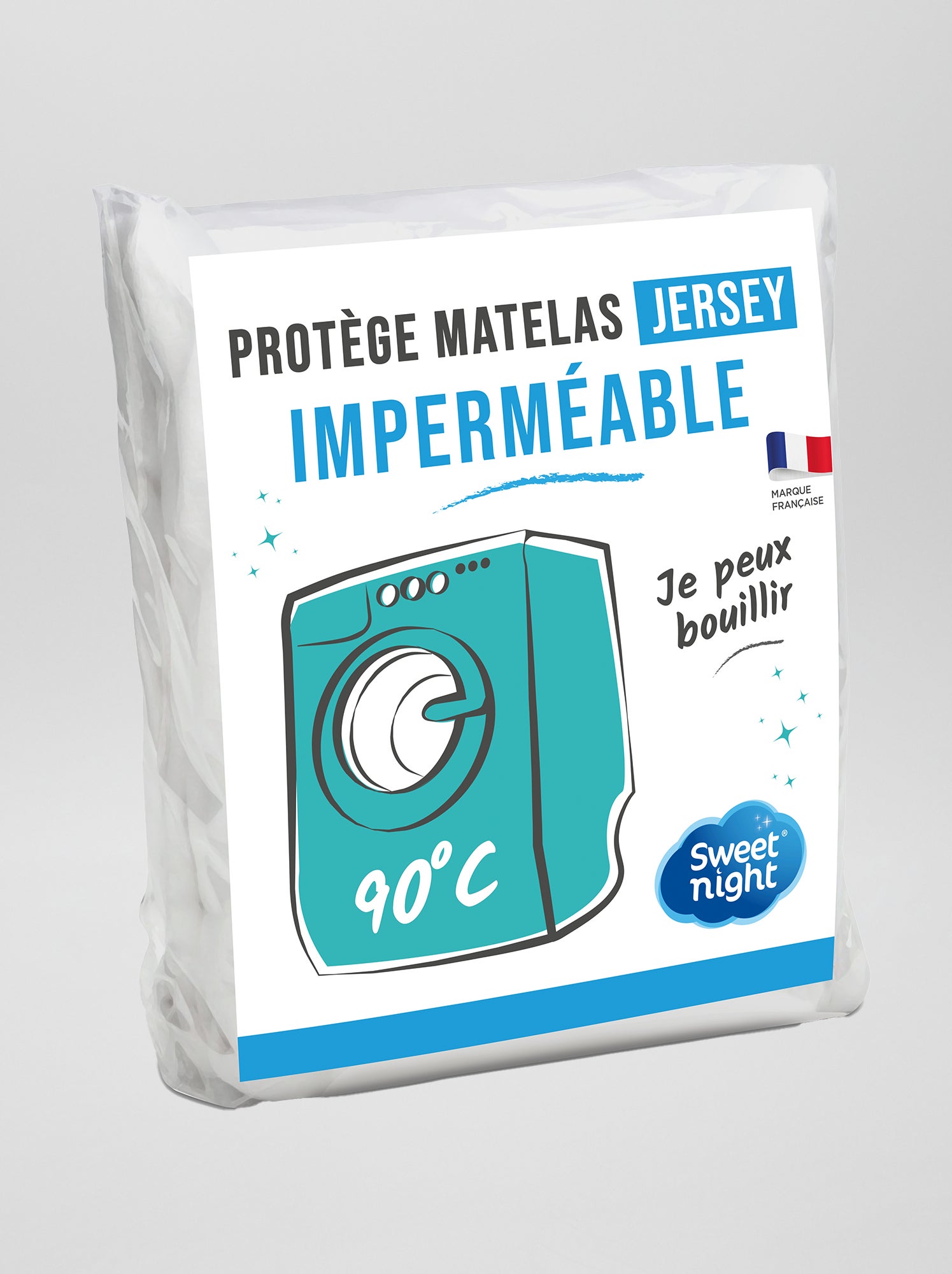 Protège matelas imperméable - blanc