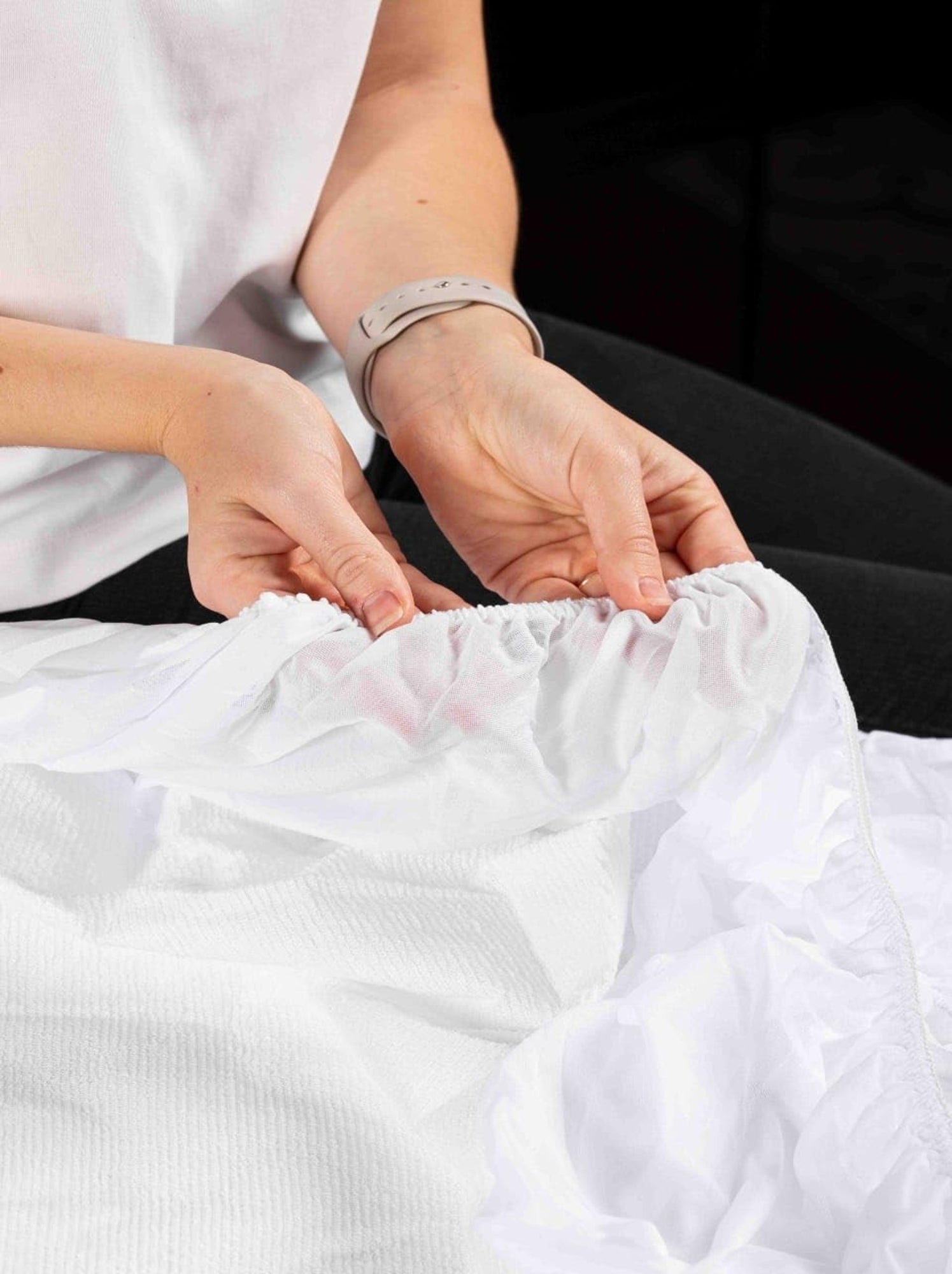Protège matelas polypropylène promo linge - Blanc