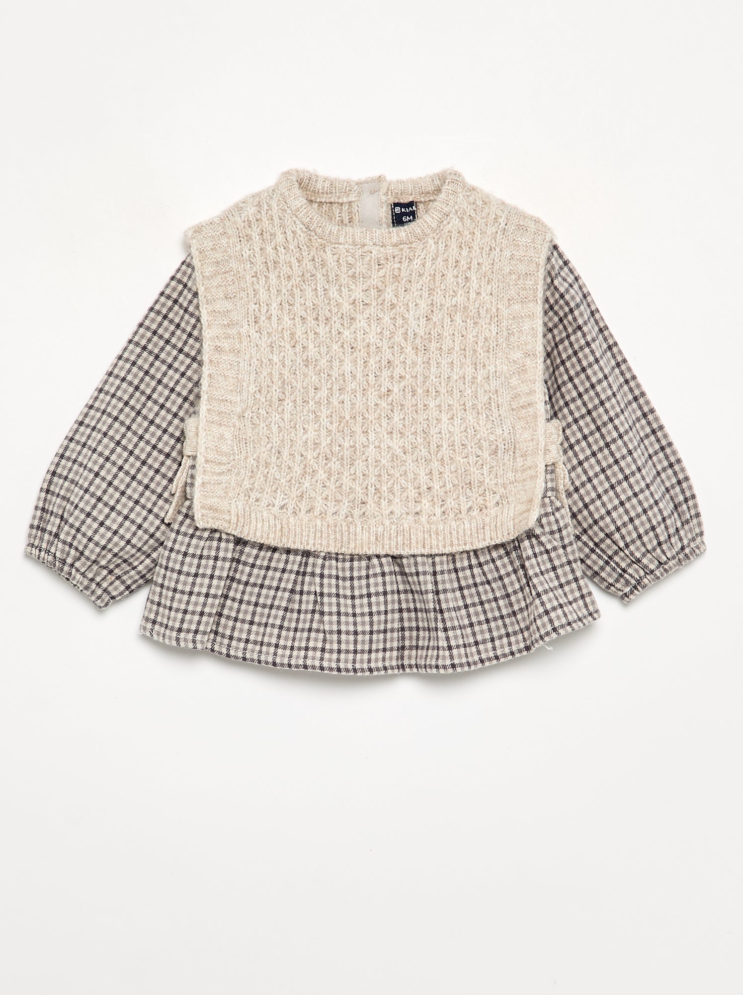 Pull 2 en 1 - Gris