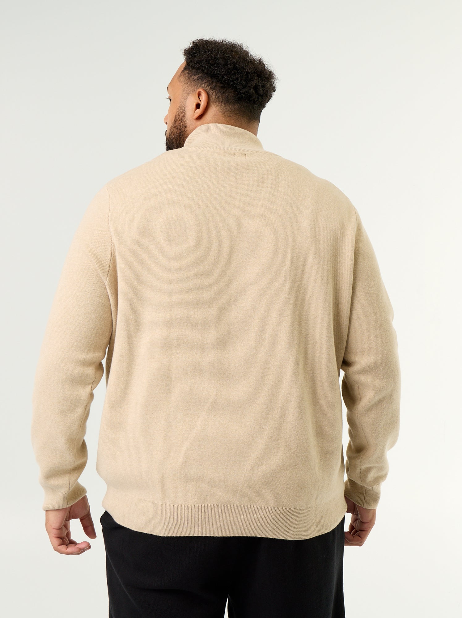 Pull à col camionneur - Beige