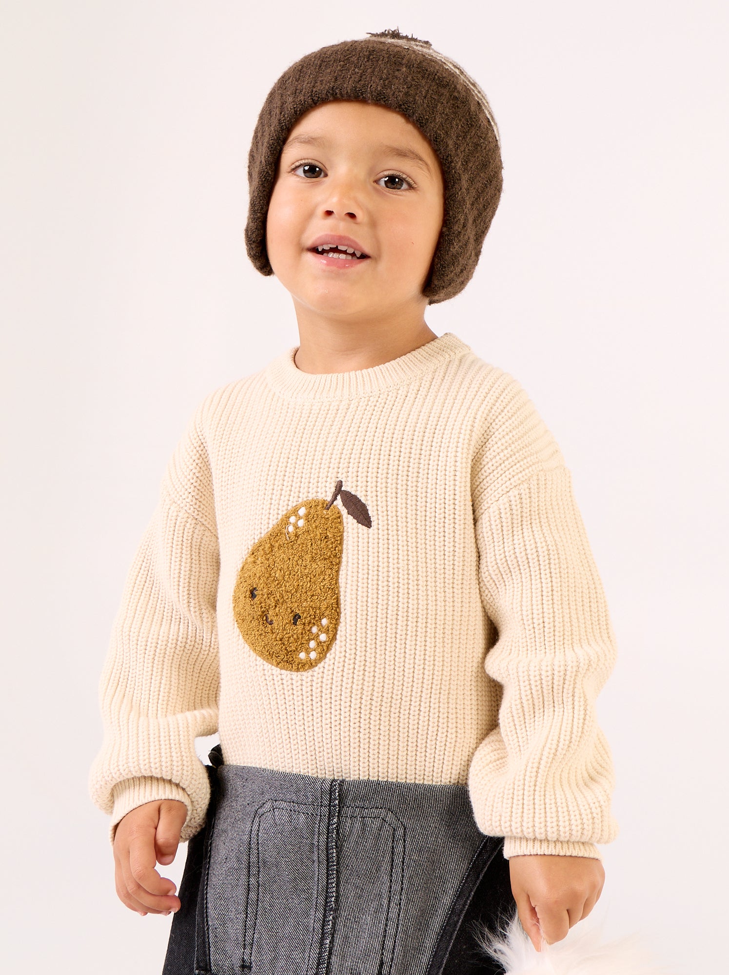 Pull à manches longues - Beige (GFO02_1)