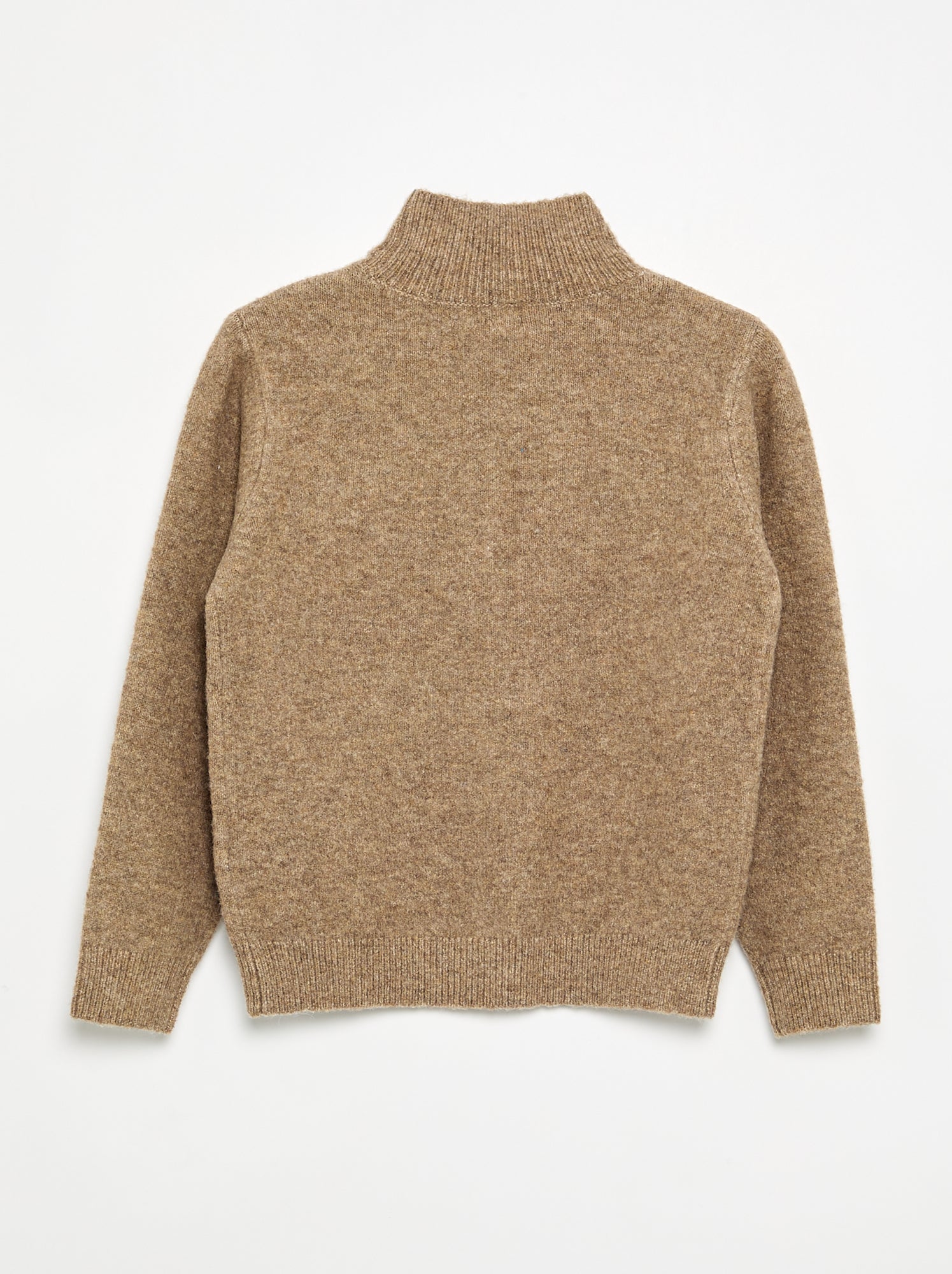 Pull à manches longues et col roulé - Beige