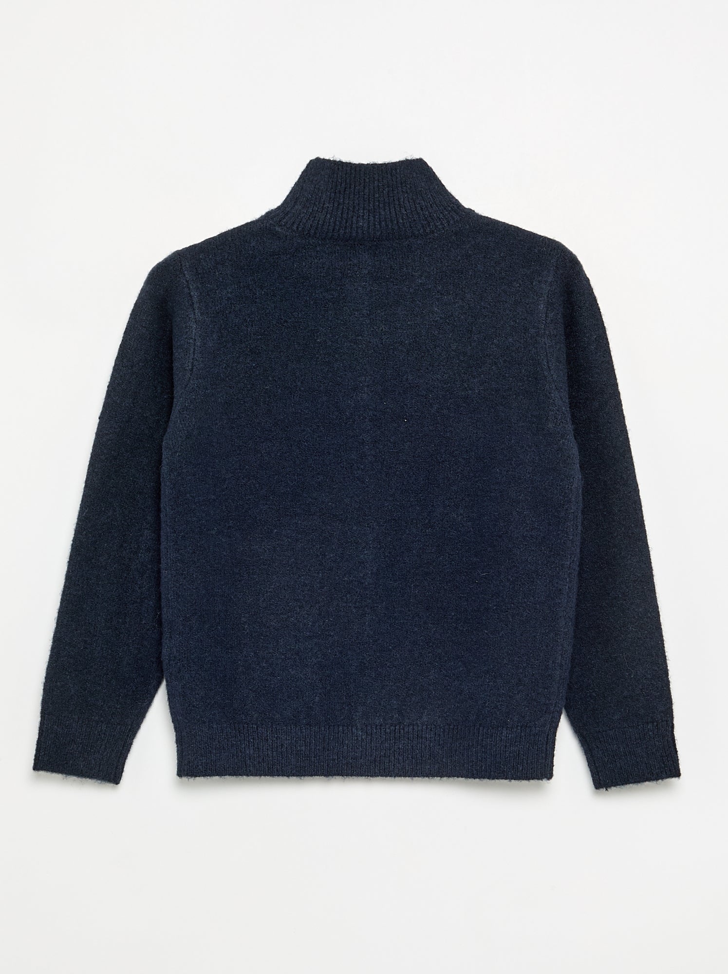 Pull à manches longues et col roulé - Bleu