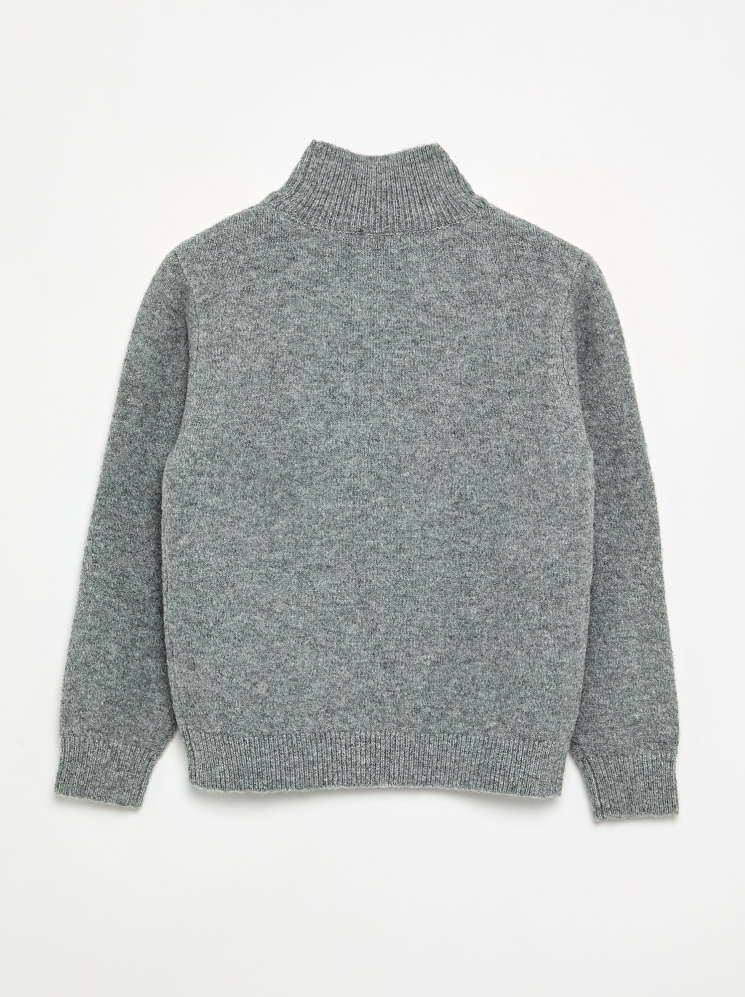 Pull à manches longues et col roulé - Gris