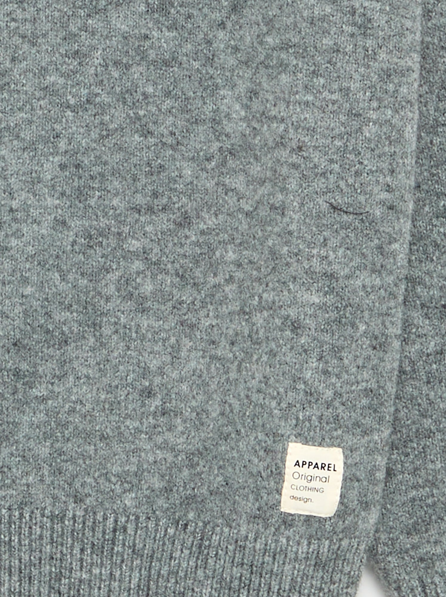 Pull à manches longues et col roulé - Gris