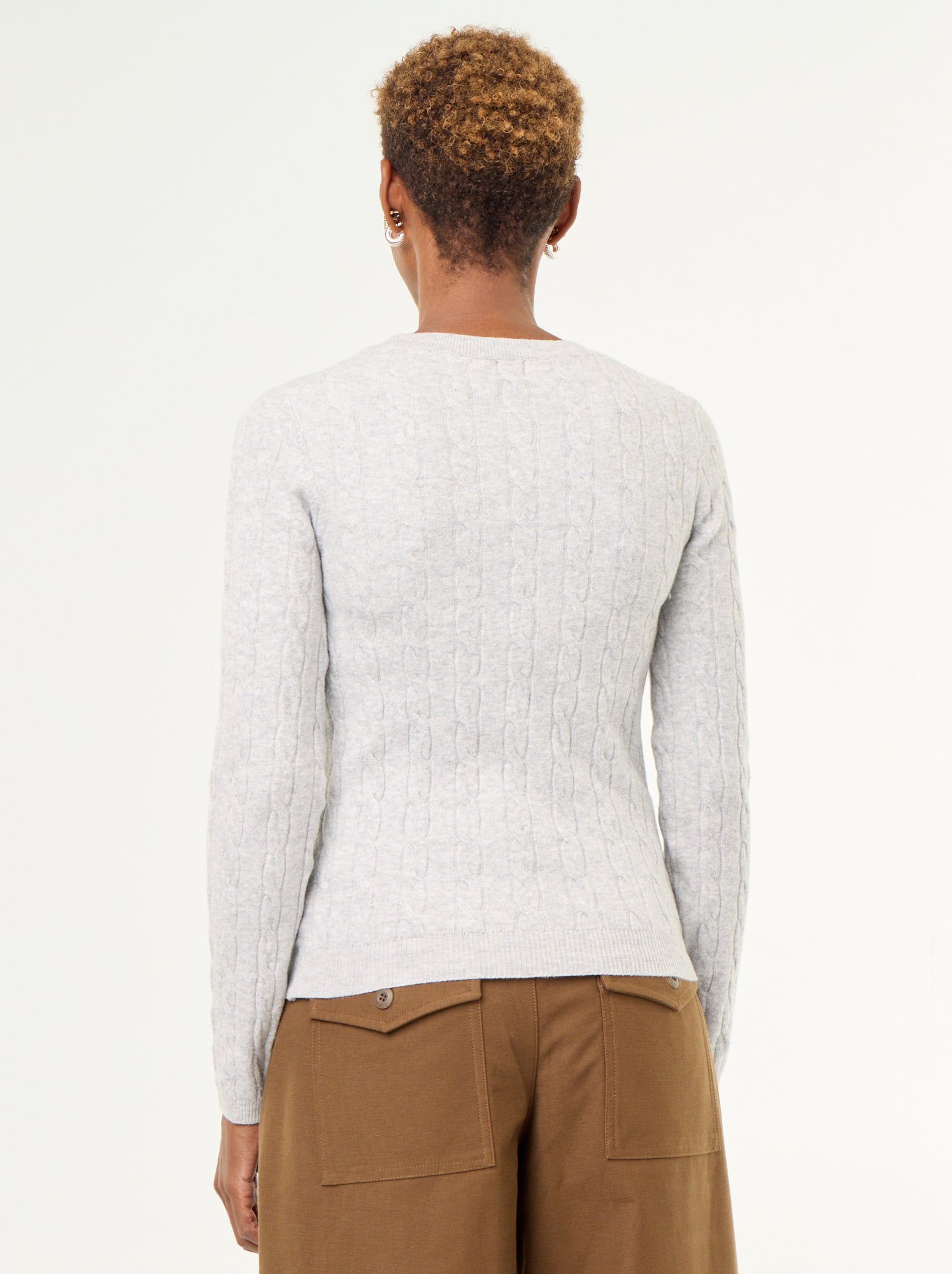Pull à torsades - Gris