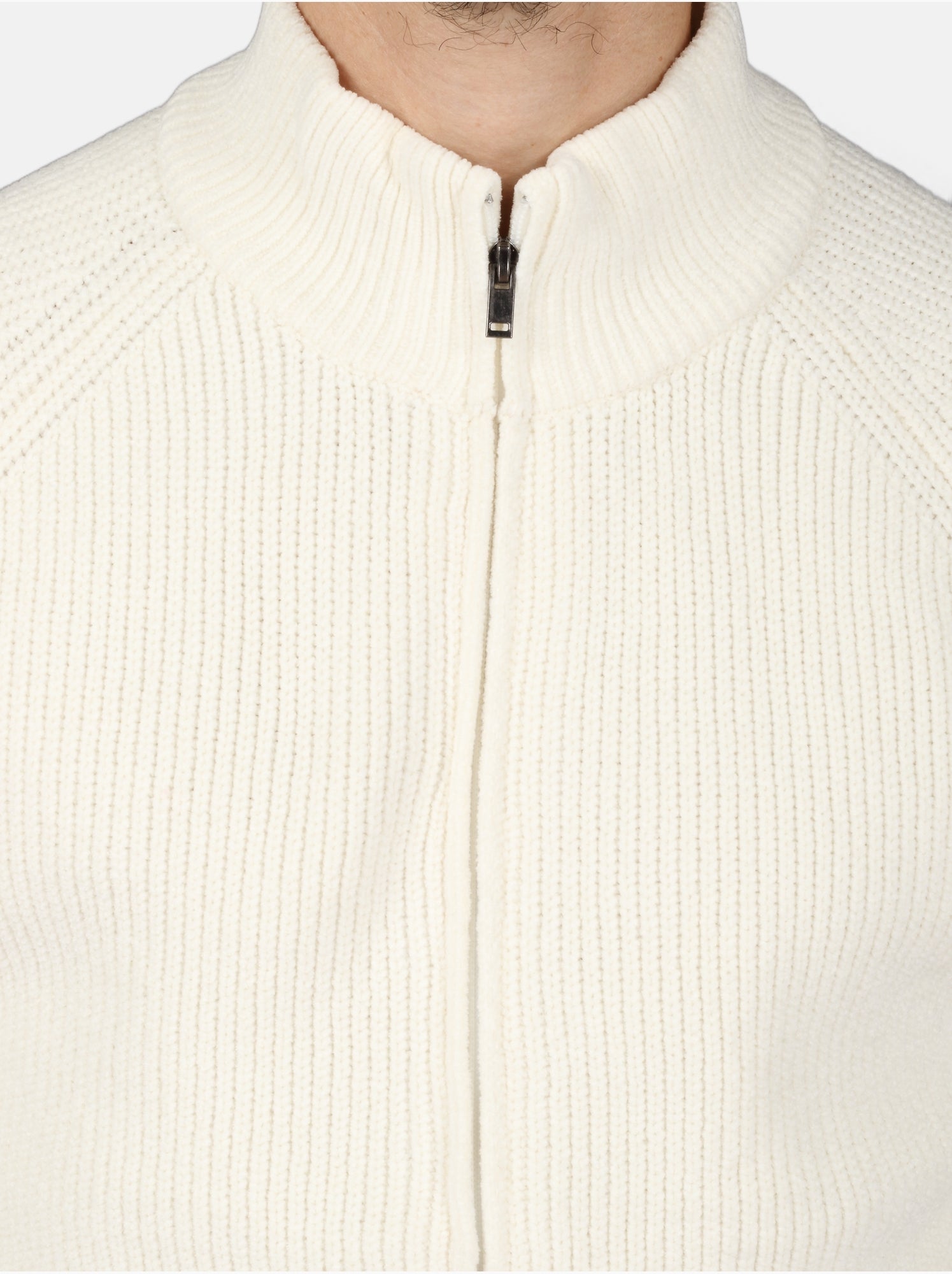 Pull à zip - Kenzarro - Blanc