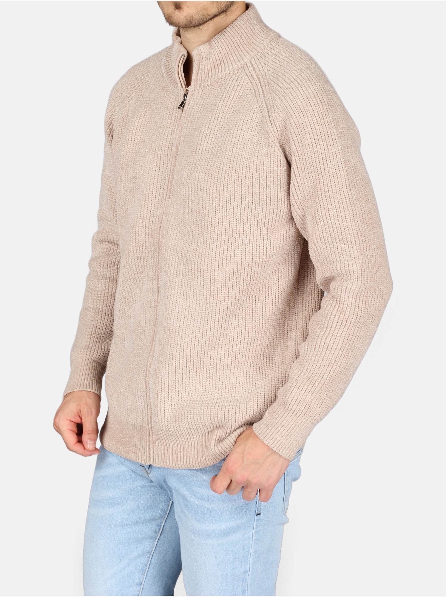 Pull à zip - Kenzarro - Crème