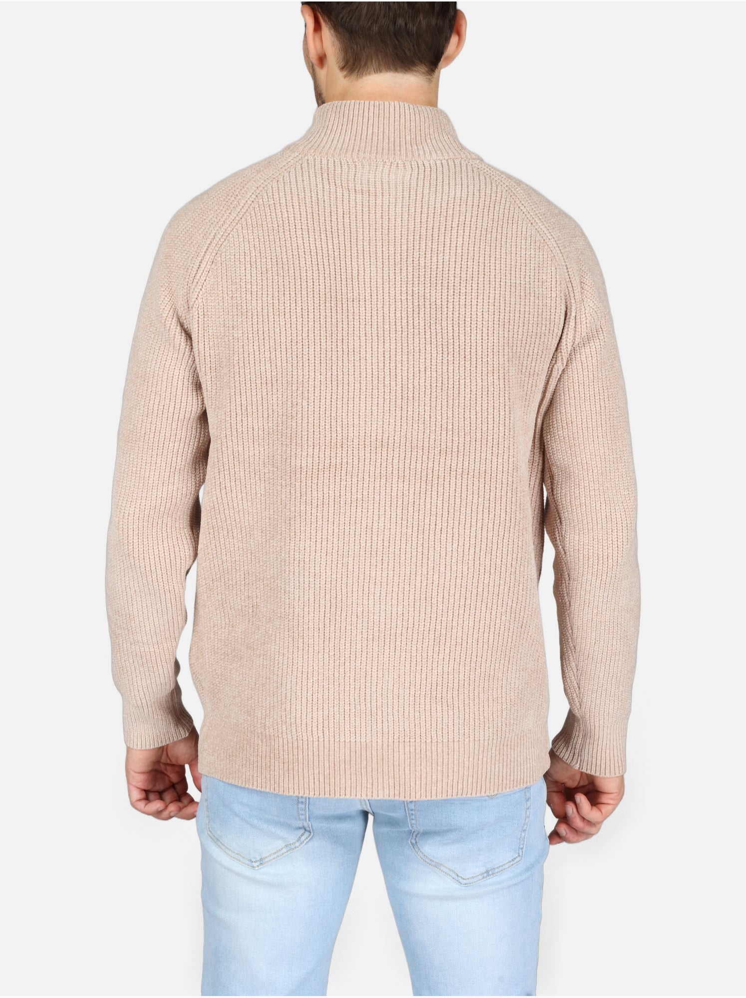 Pull à zip - Kenzarro - Crème