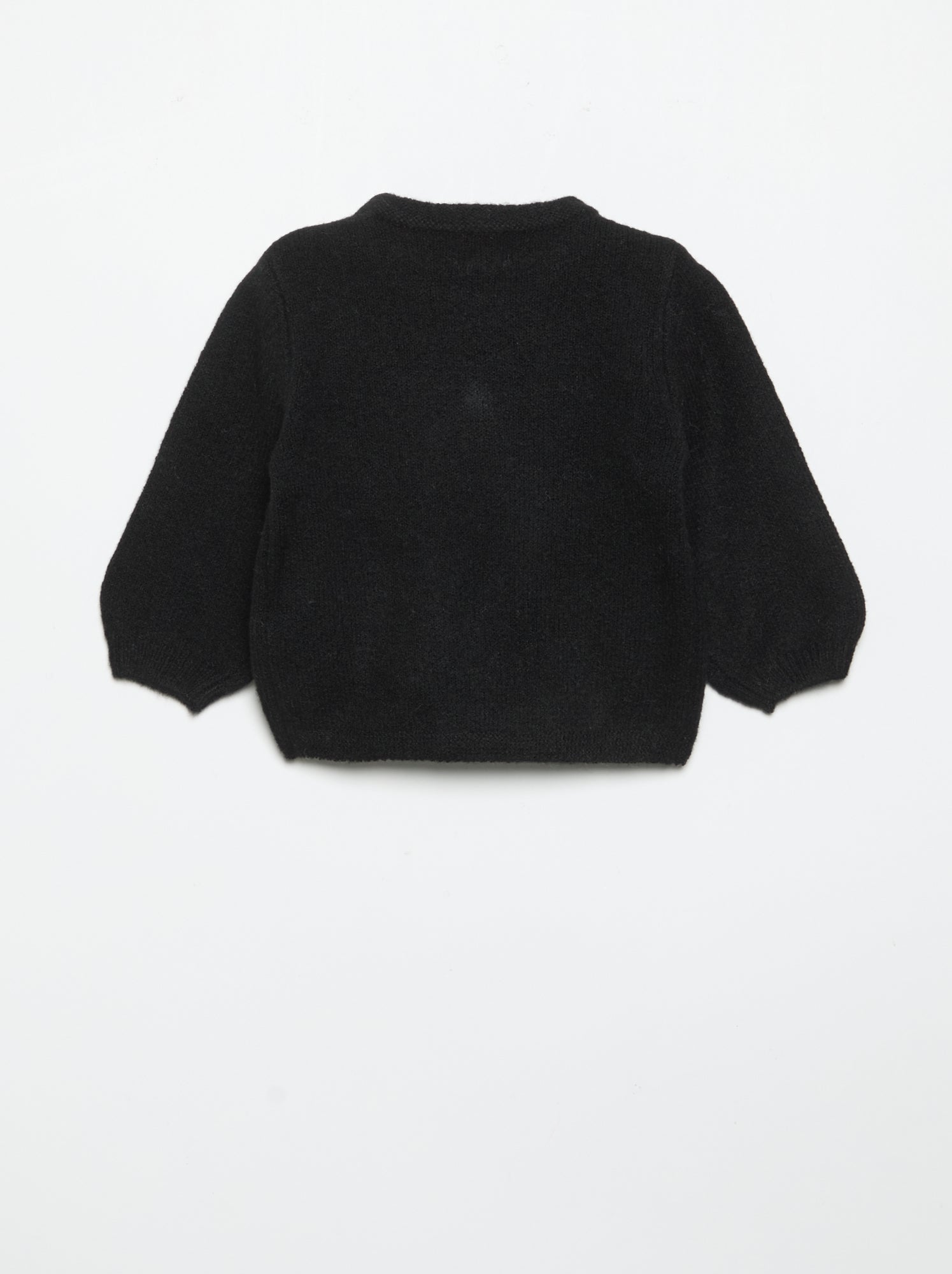 Pull avec grand nœud fantaisie - Noir