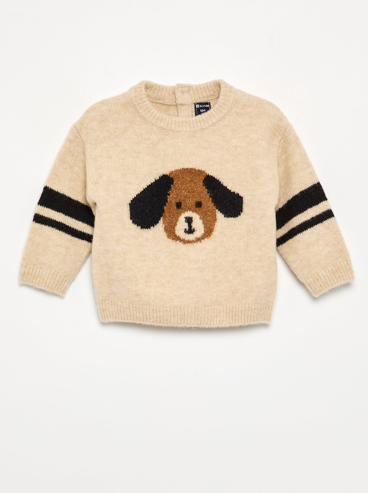 Pull avec imprimé chien - Blanc