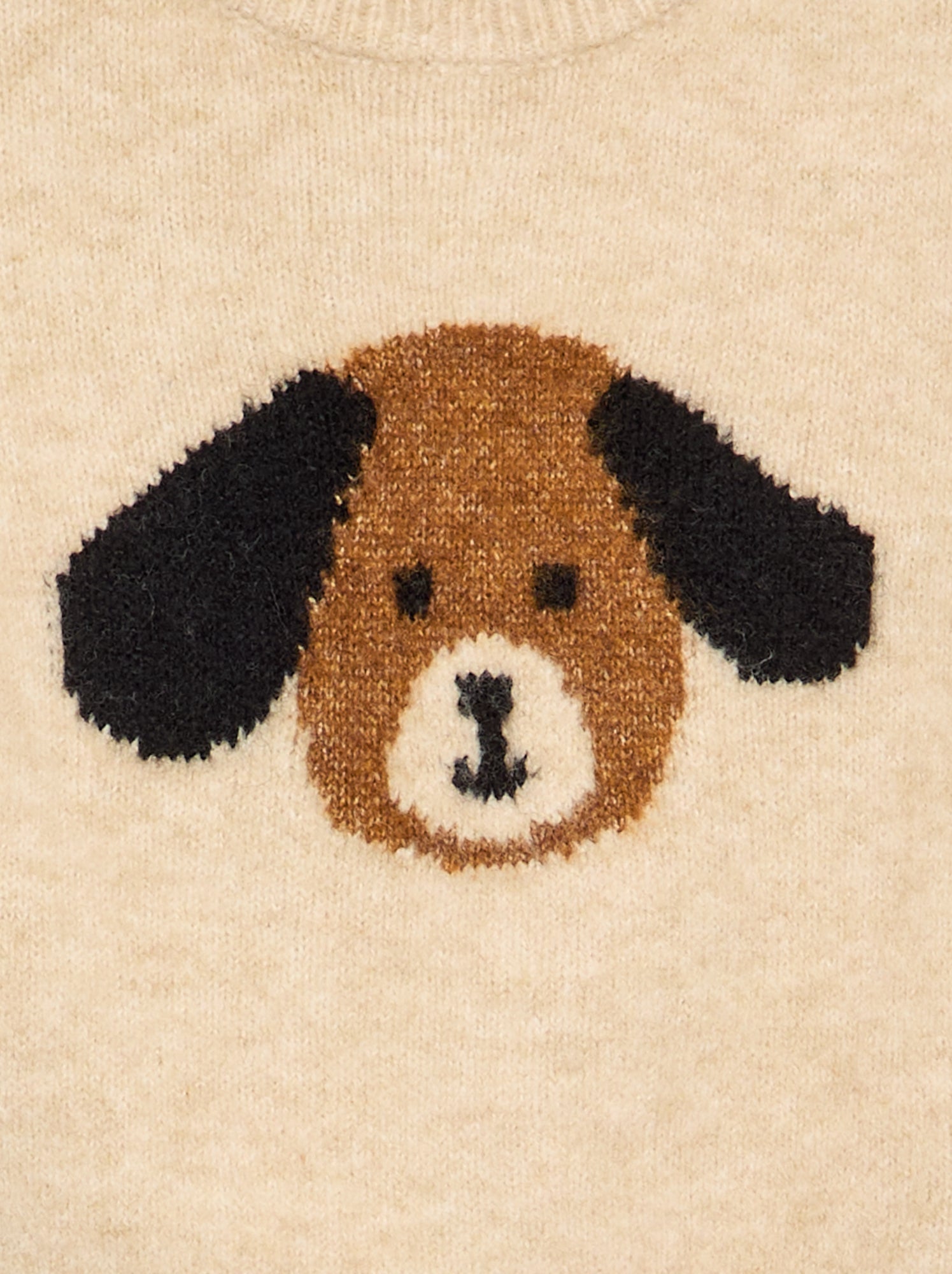 Pull avec imprimé chien - Blanc