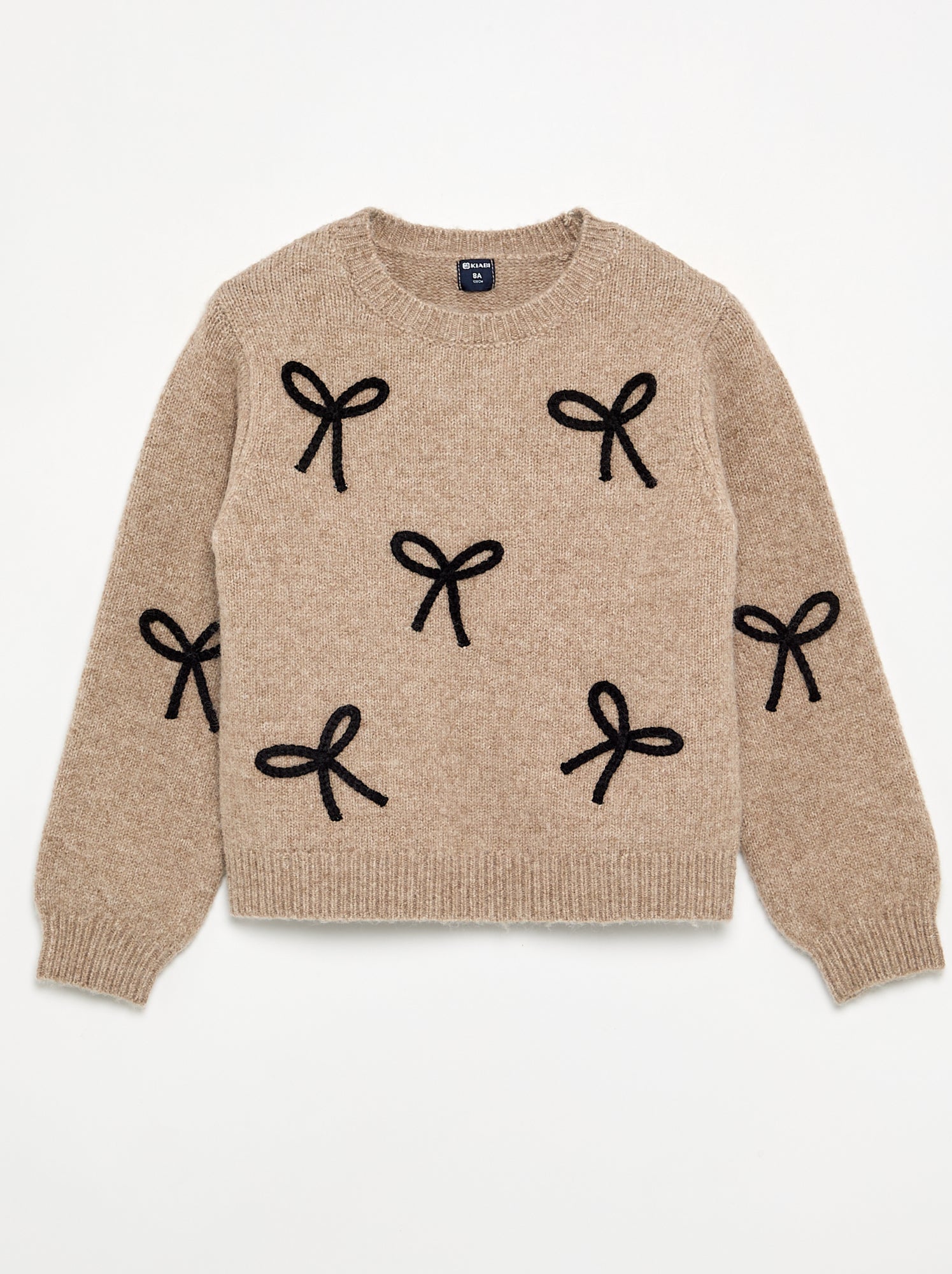 Pull avec nœuds en corde - Beige