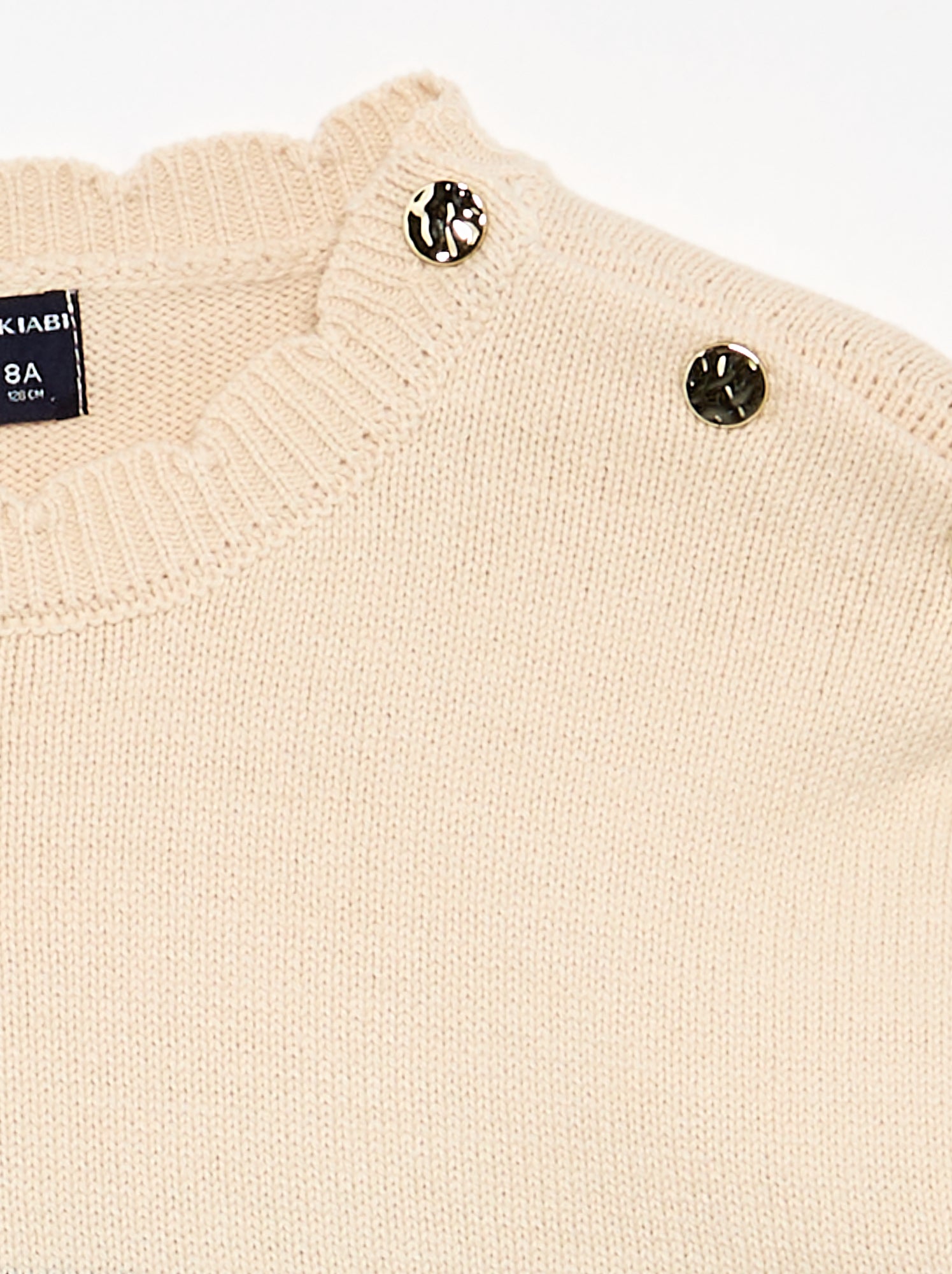 Pull avec ouverture boutonnée épaule - Bleu