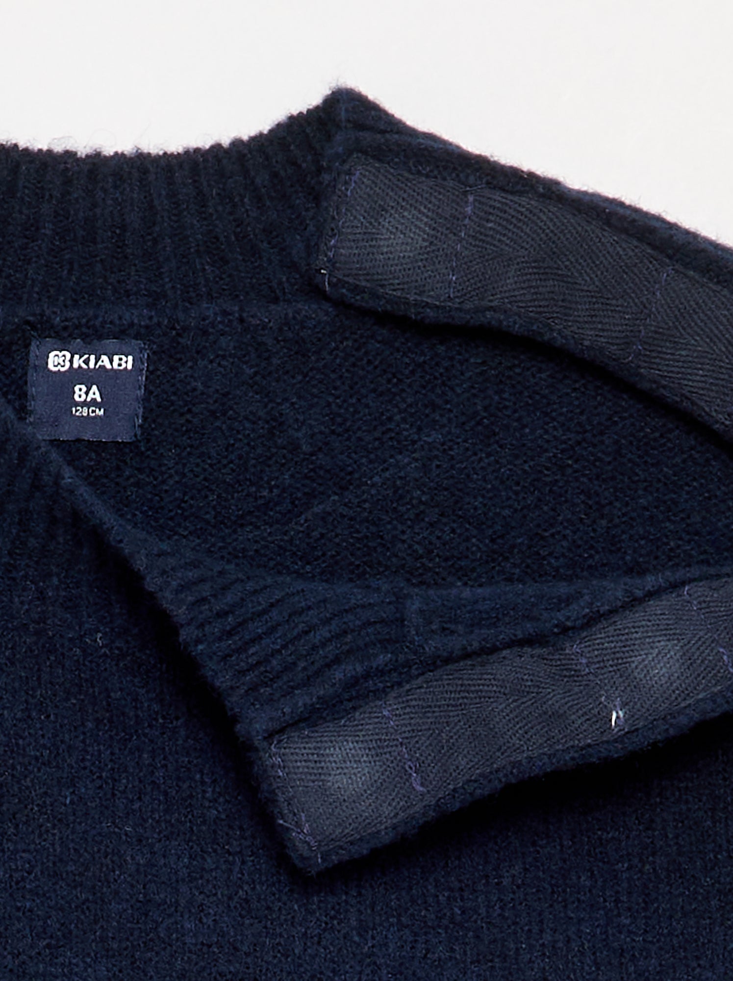 Pull avec ouverture épaule aimantée - Marine