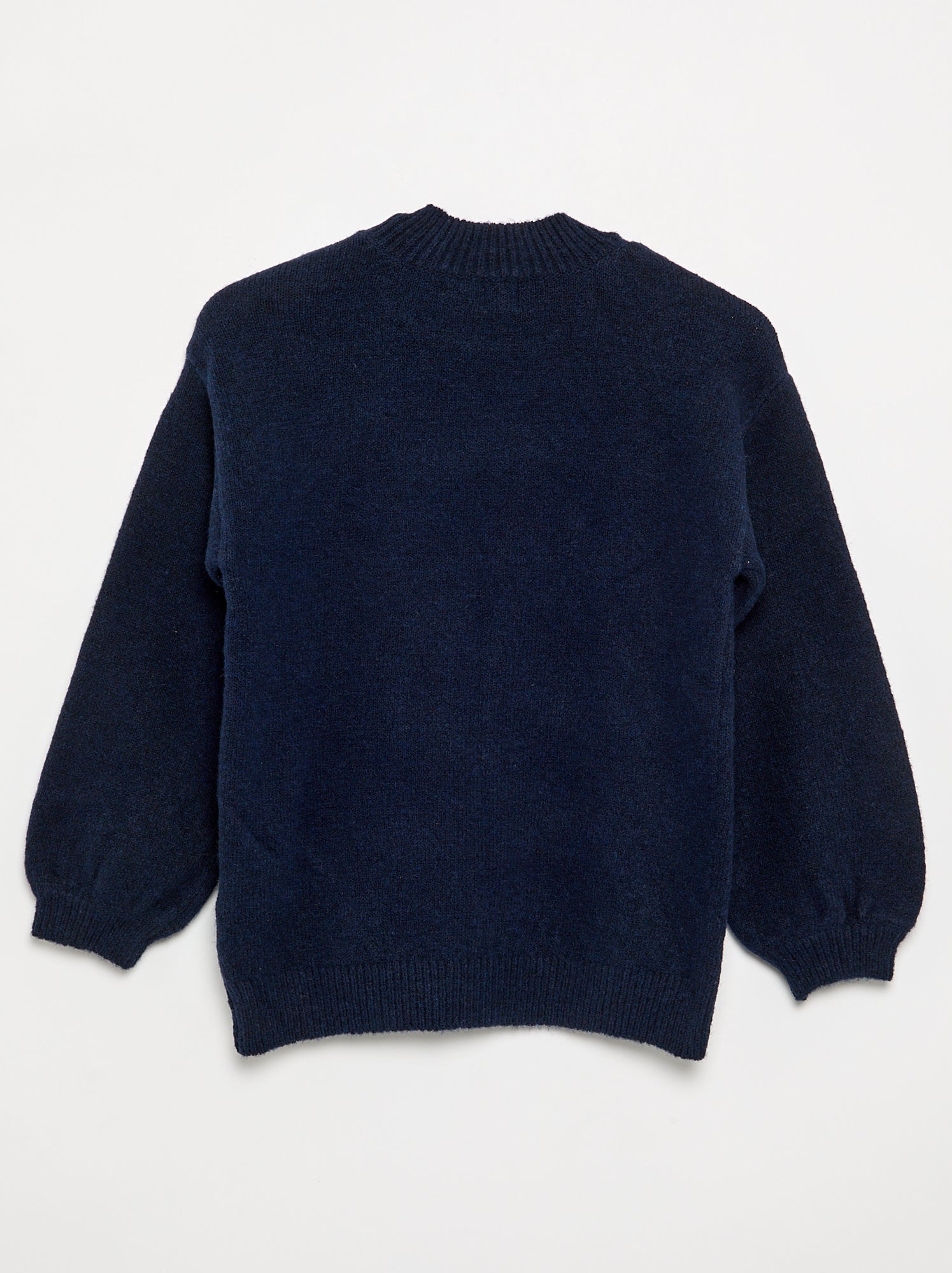 Pull avec ouverture épaule aimantée - Marine