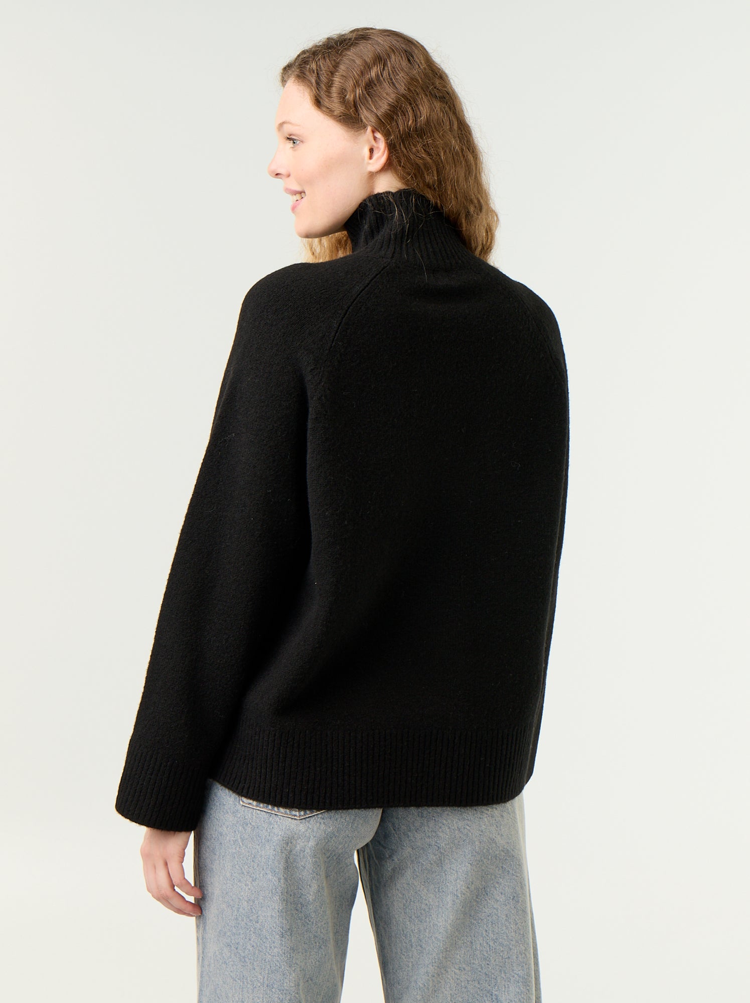 Pull chaud col montant - Noir