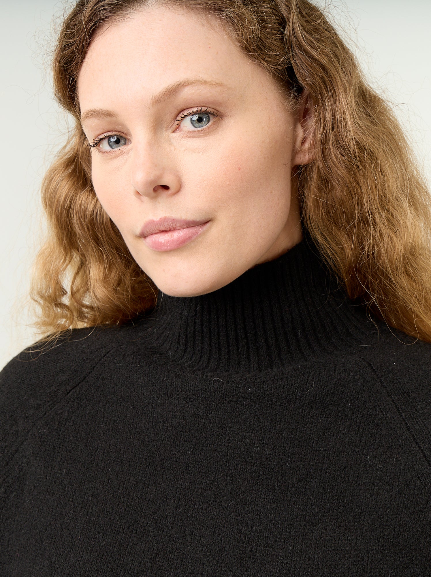 Pull chaud col montant - Noir