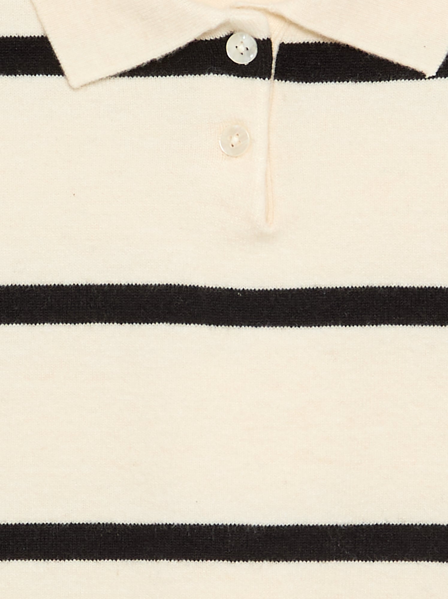 Pull chaud forme polo - Noir