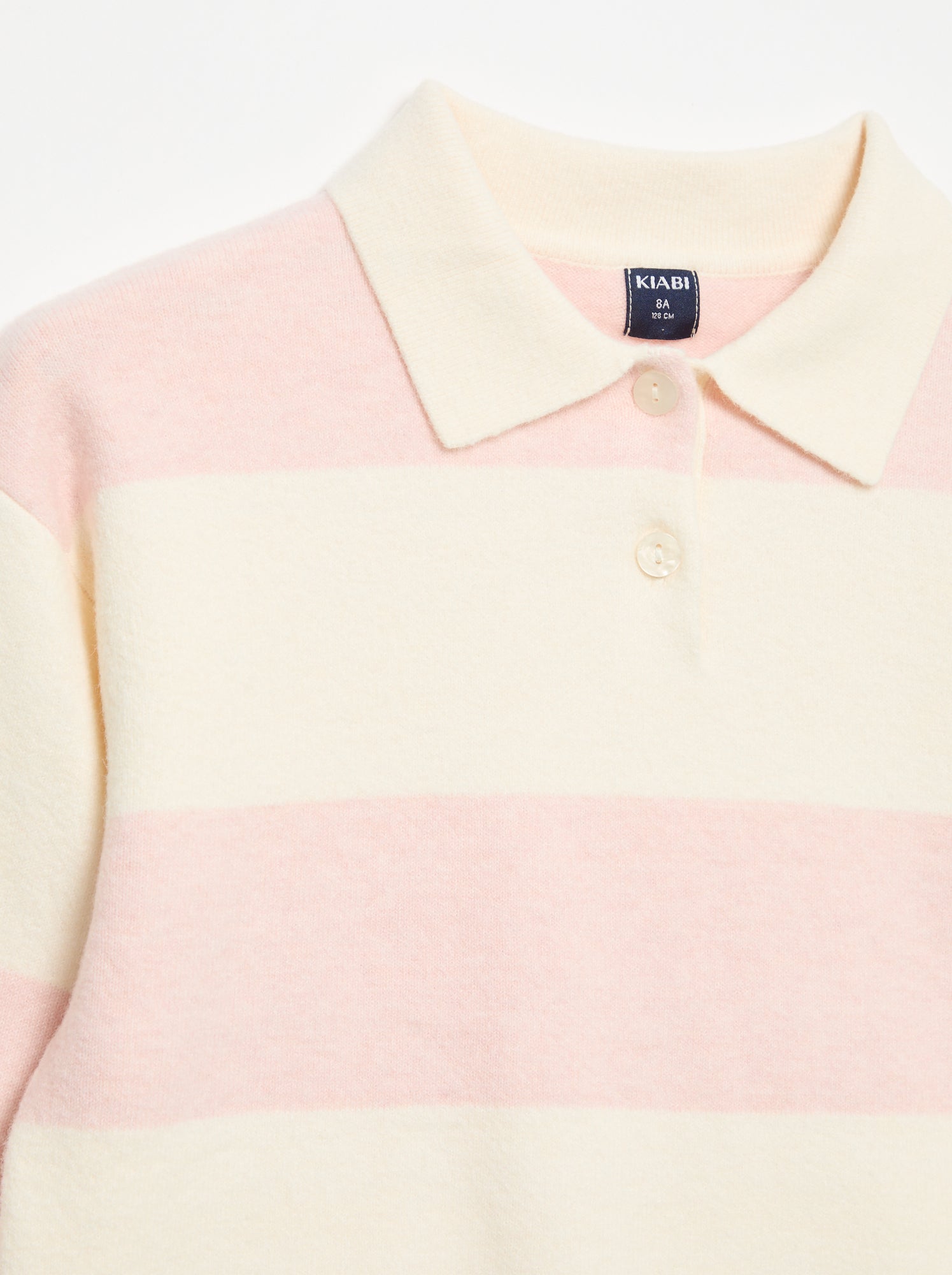 Pull chaud forme polo - Rose