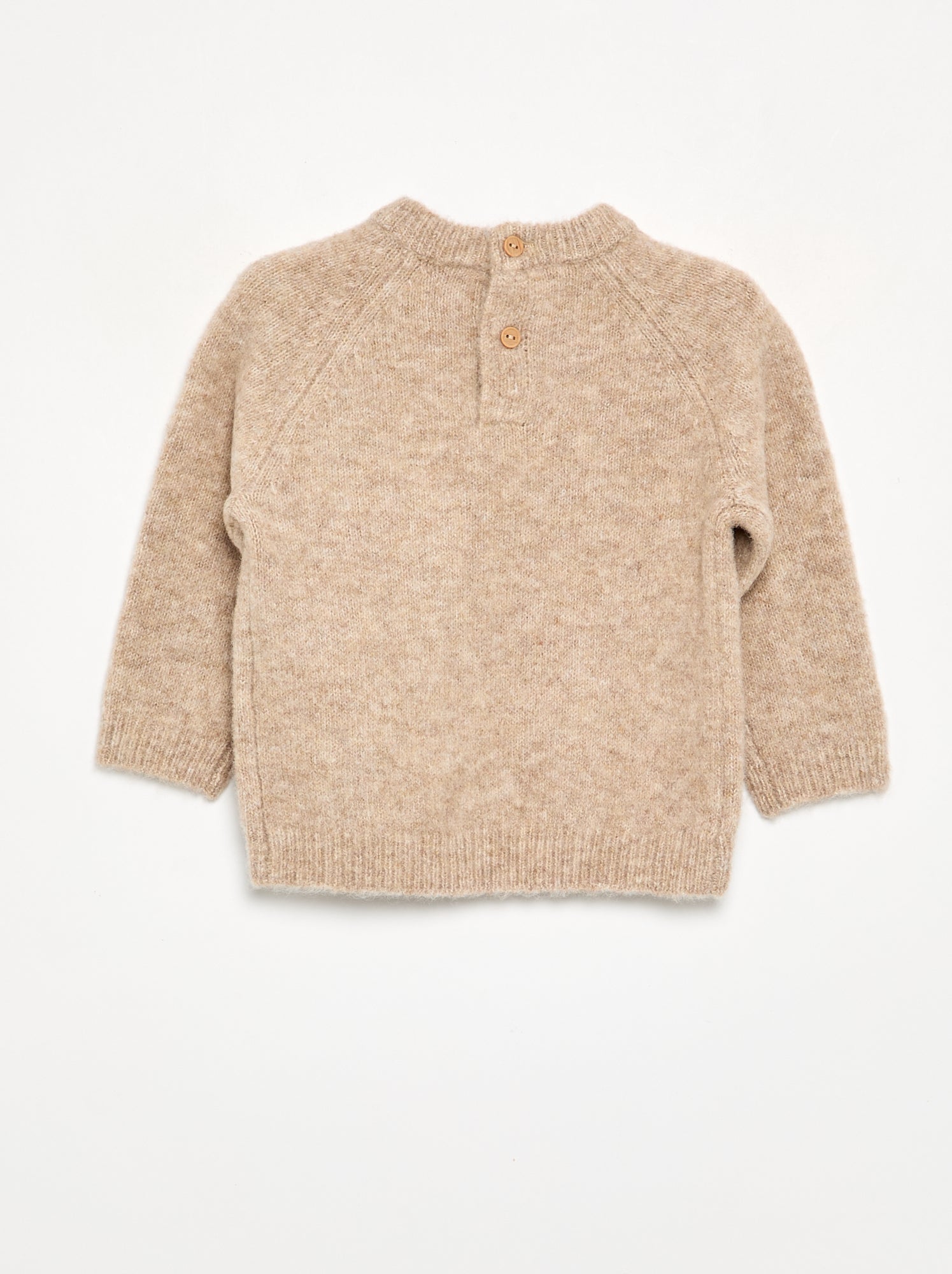Pull chaud torsadé - Beige