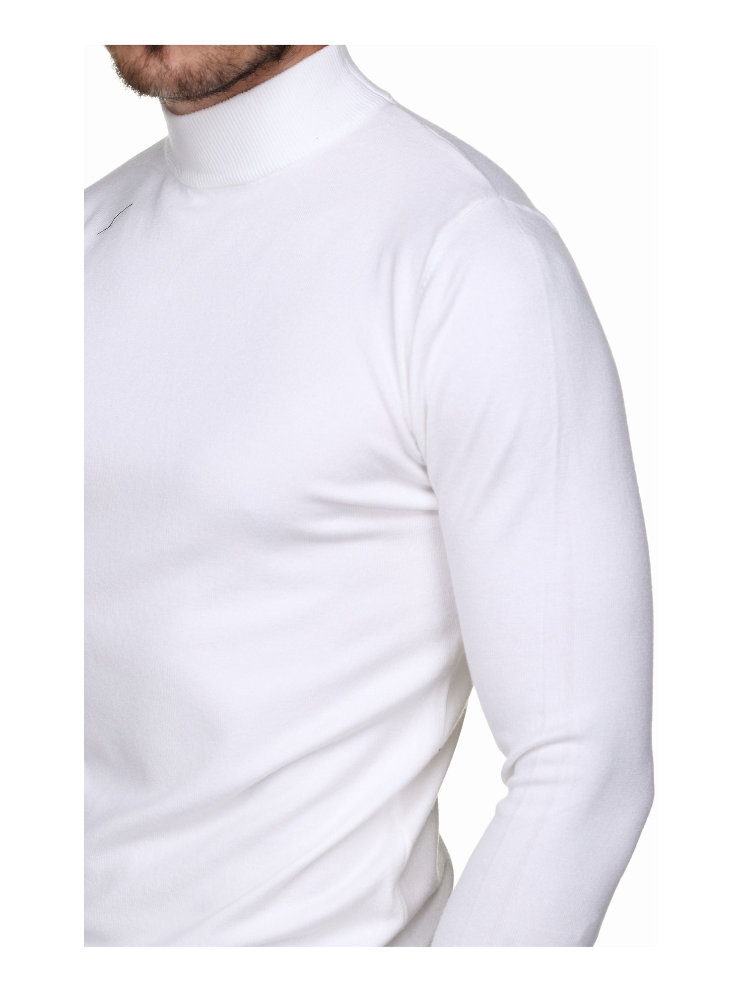 Pull col cheminée - Kenzarro - Blanc