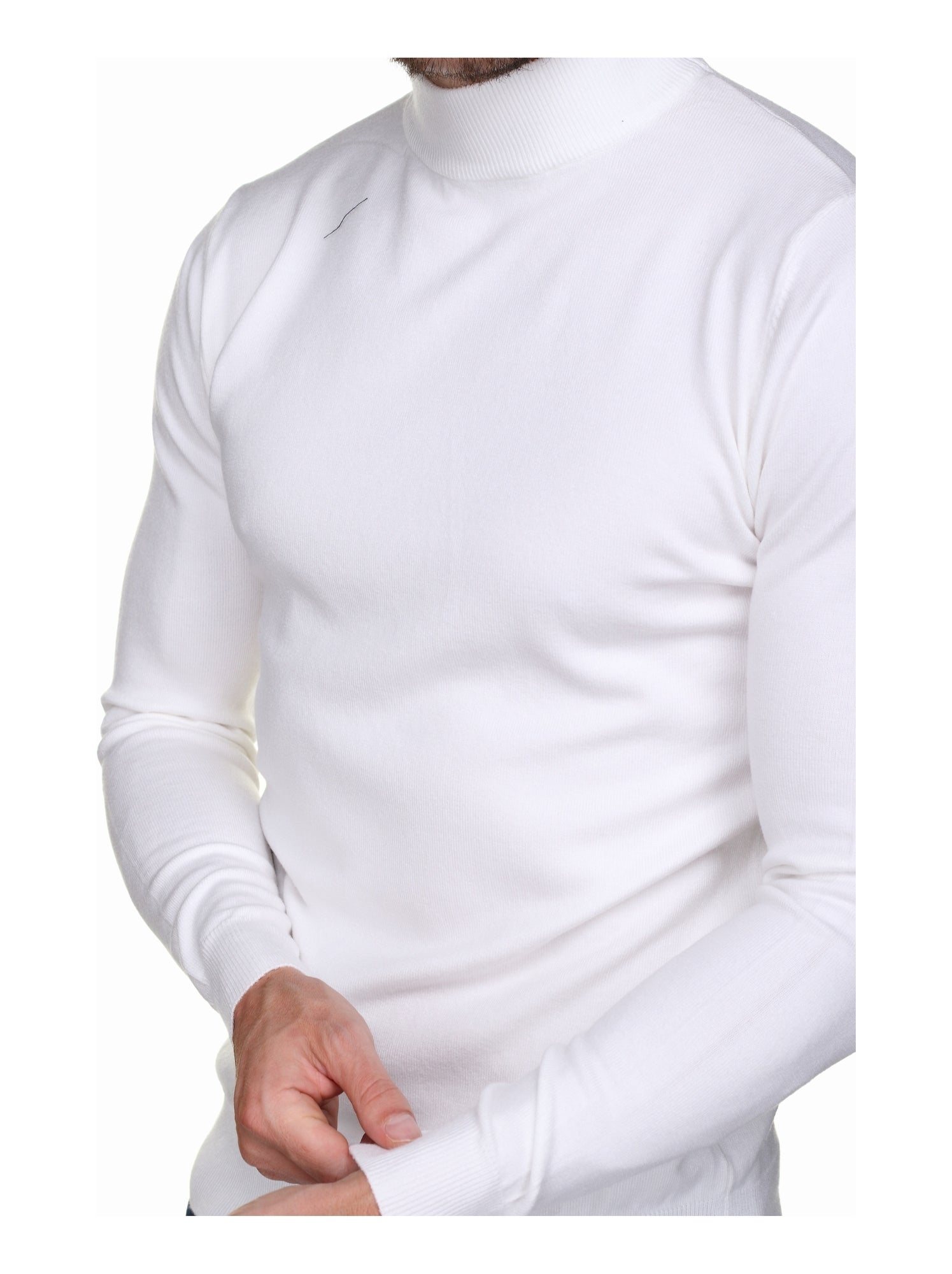 Pull col cheminée - Kenzarro - Blanc
