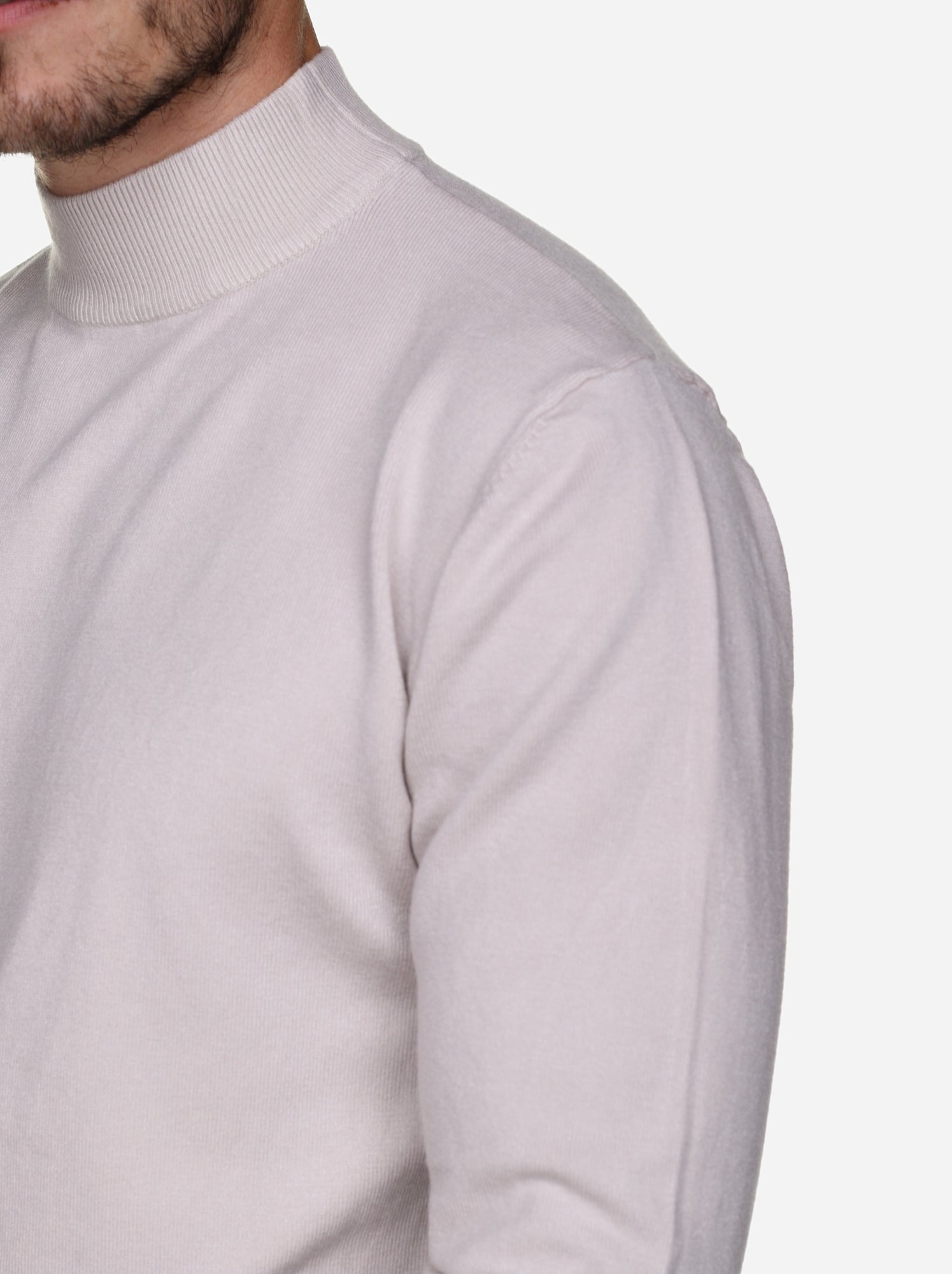 Pull col cheminée - Kenzarro - Crème