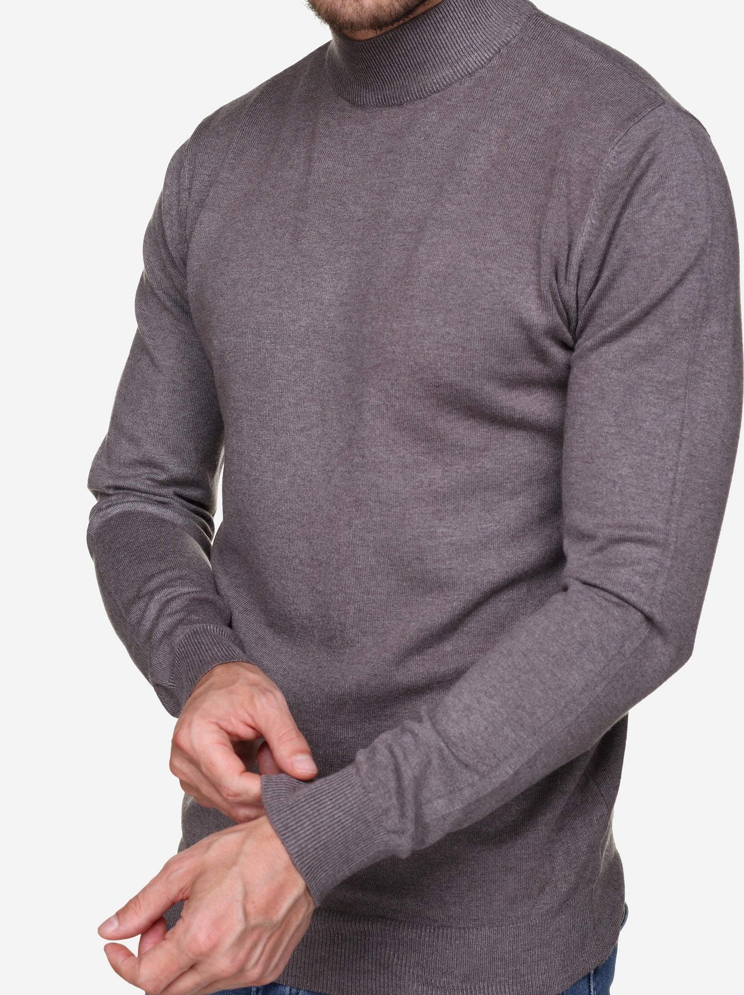 Pull col cheminée - Kenzarro - Marron
