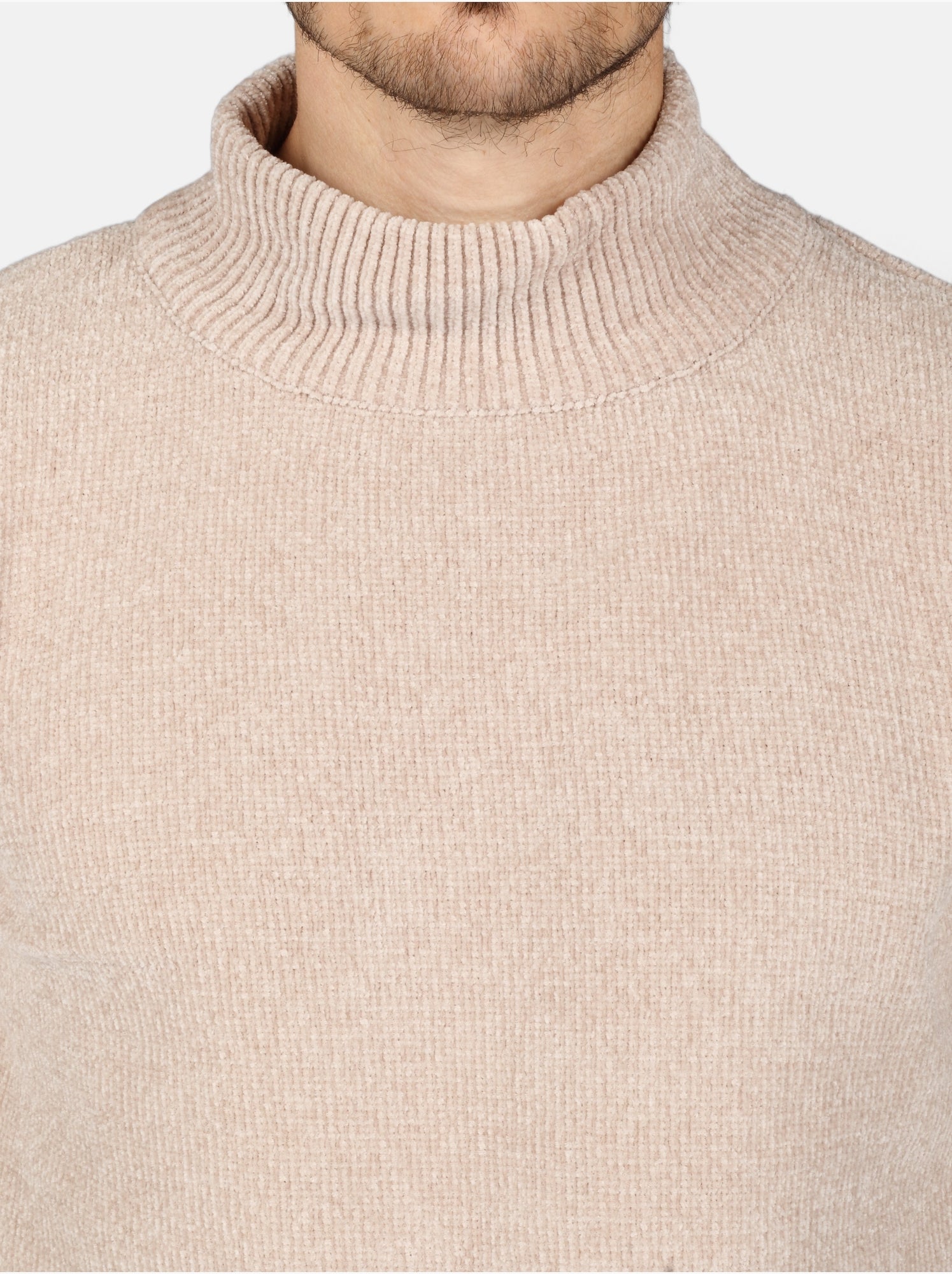 Pull col montant - Kenzarro - Crème