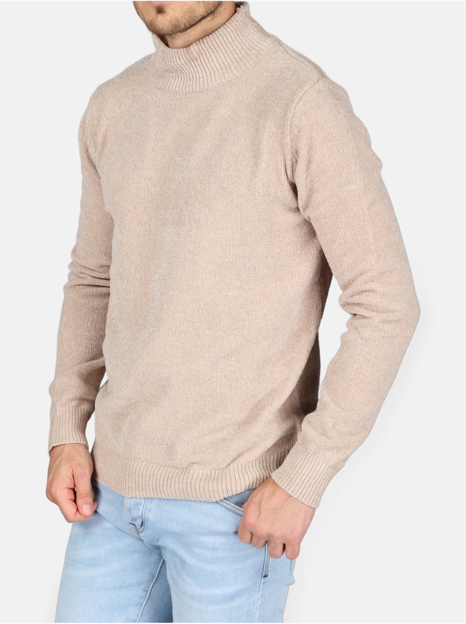 Pull col montant - Kenzarro - Crème