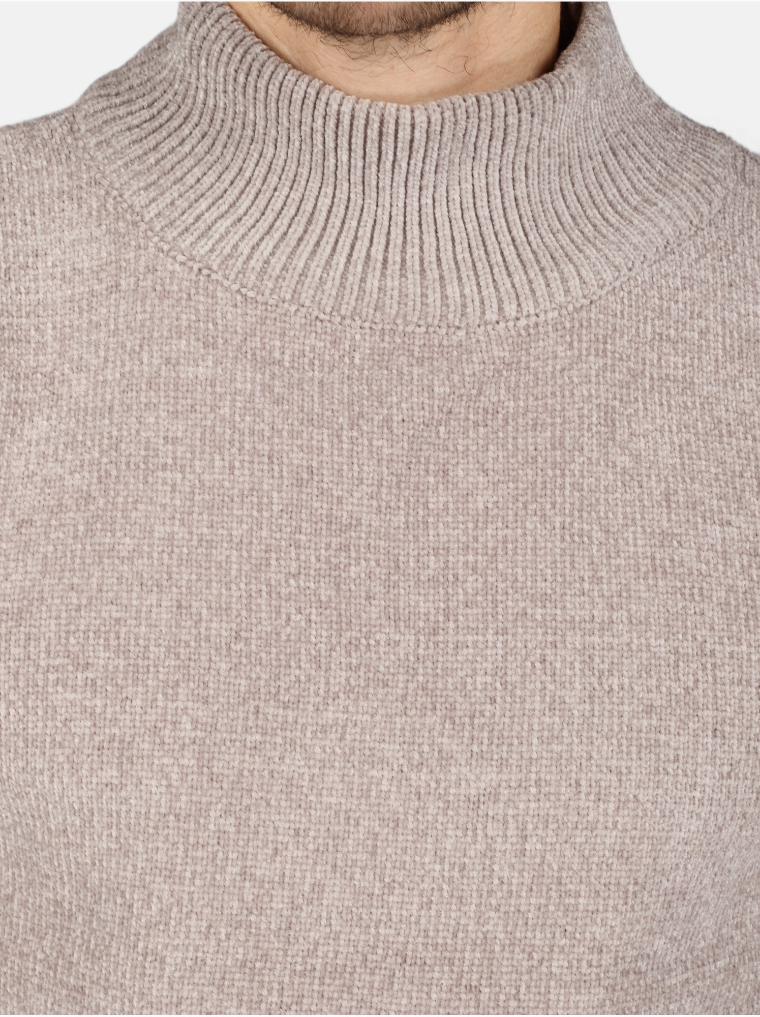 Pull col montant - Kenzarro - Gris clair