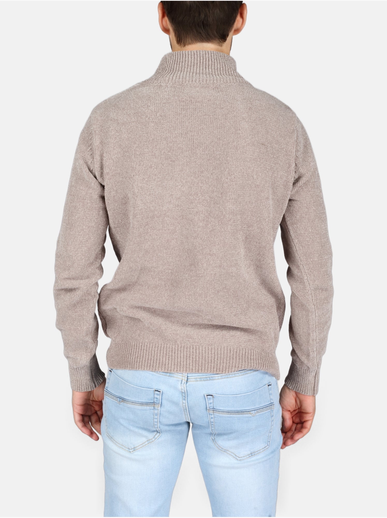Pull col montant - Kenzarro - Gris clair