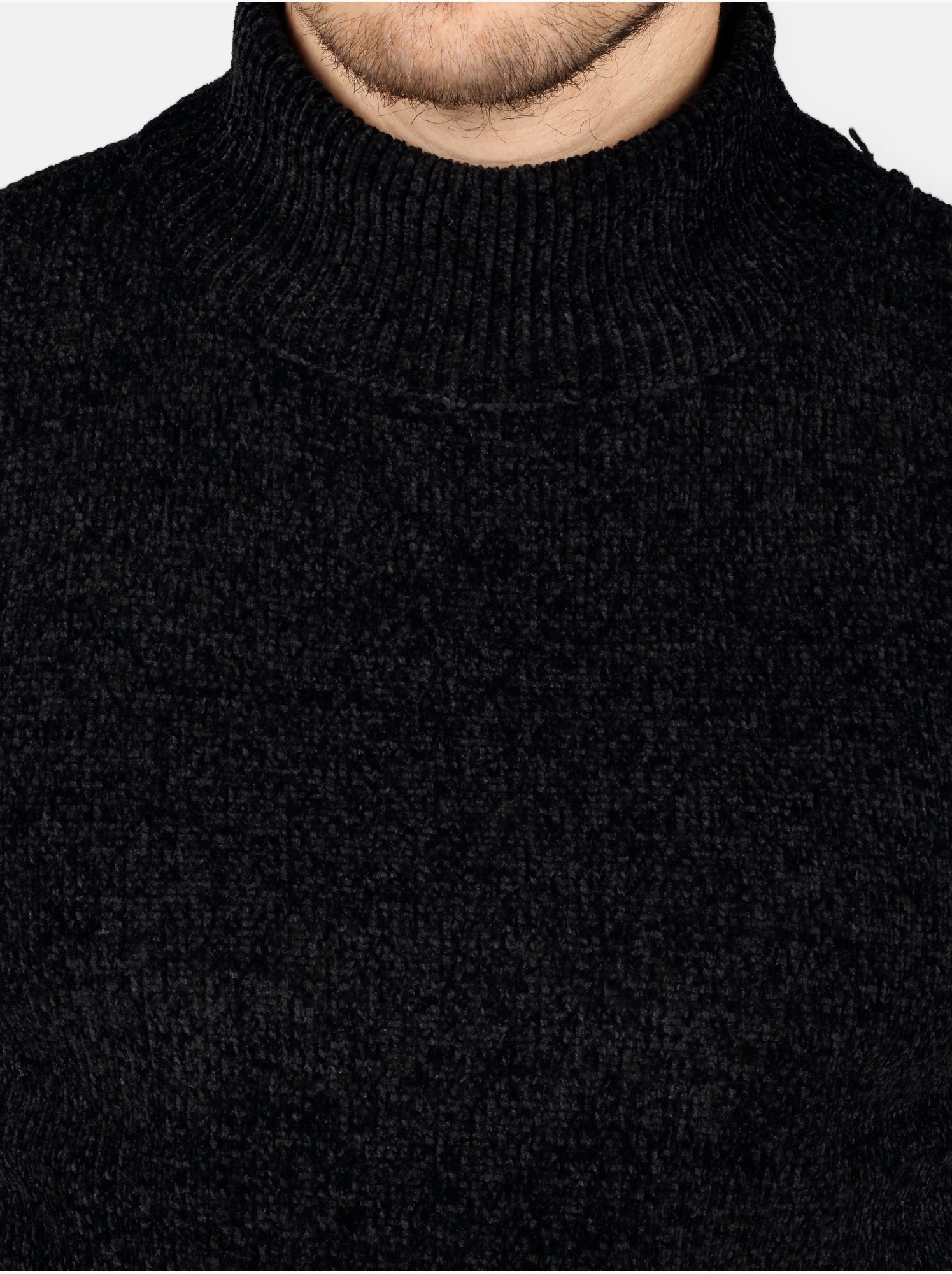 Pull col montant - Kenzarro - Noir