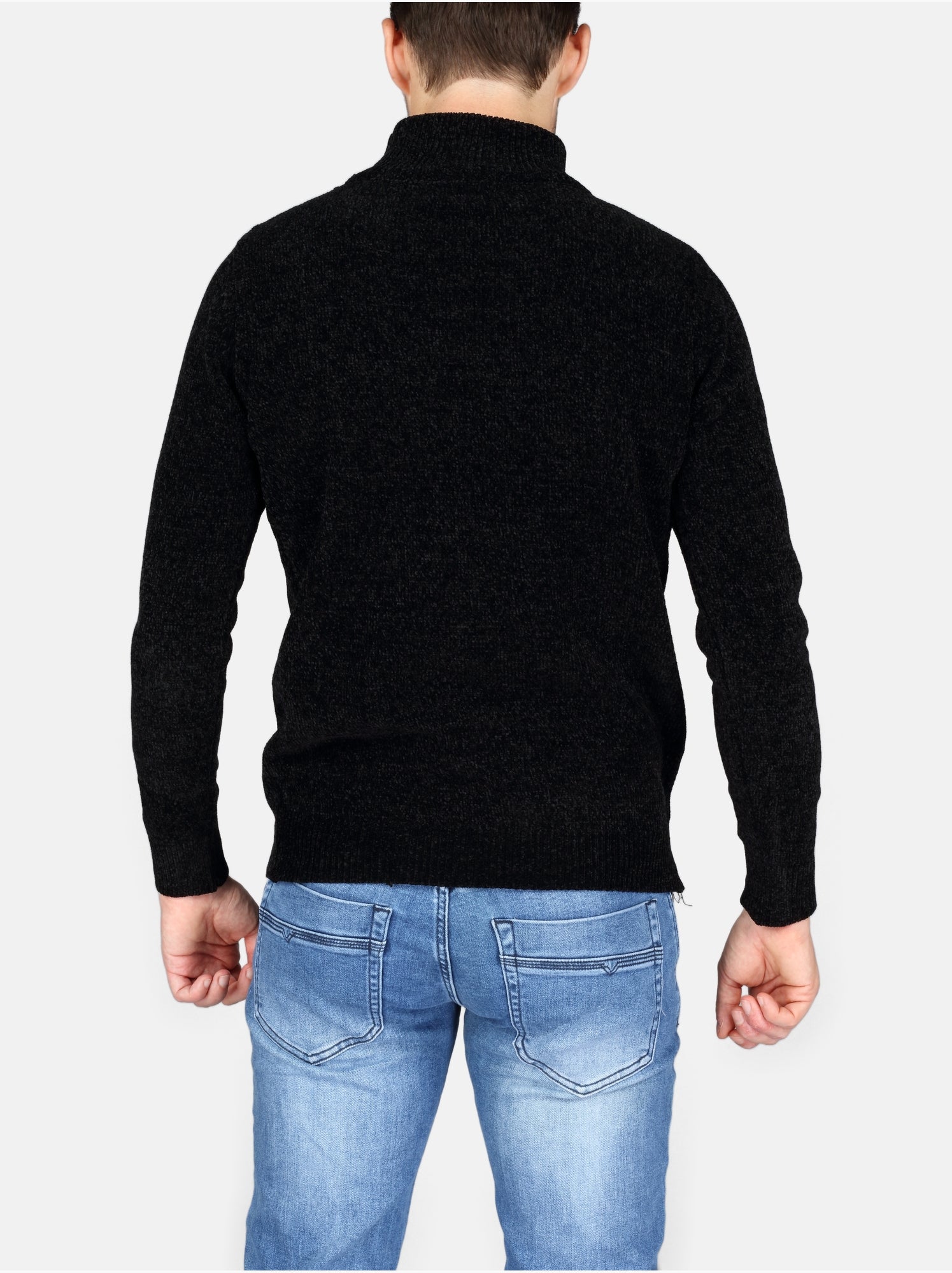 Pull col montant - Kenzarro - Noir