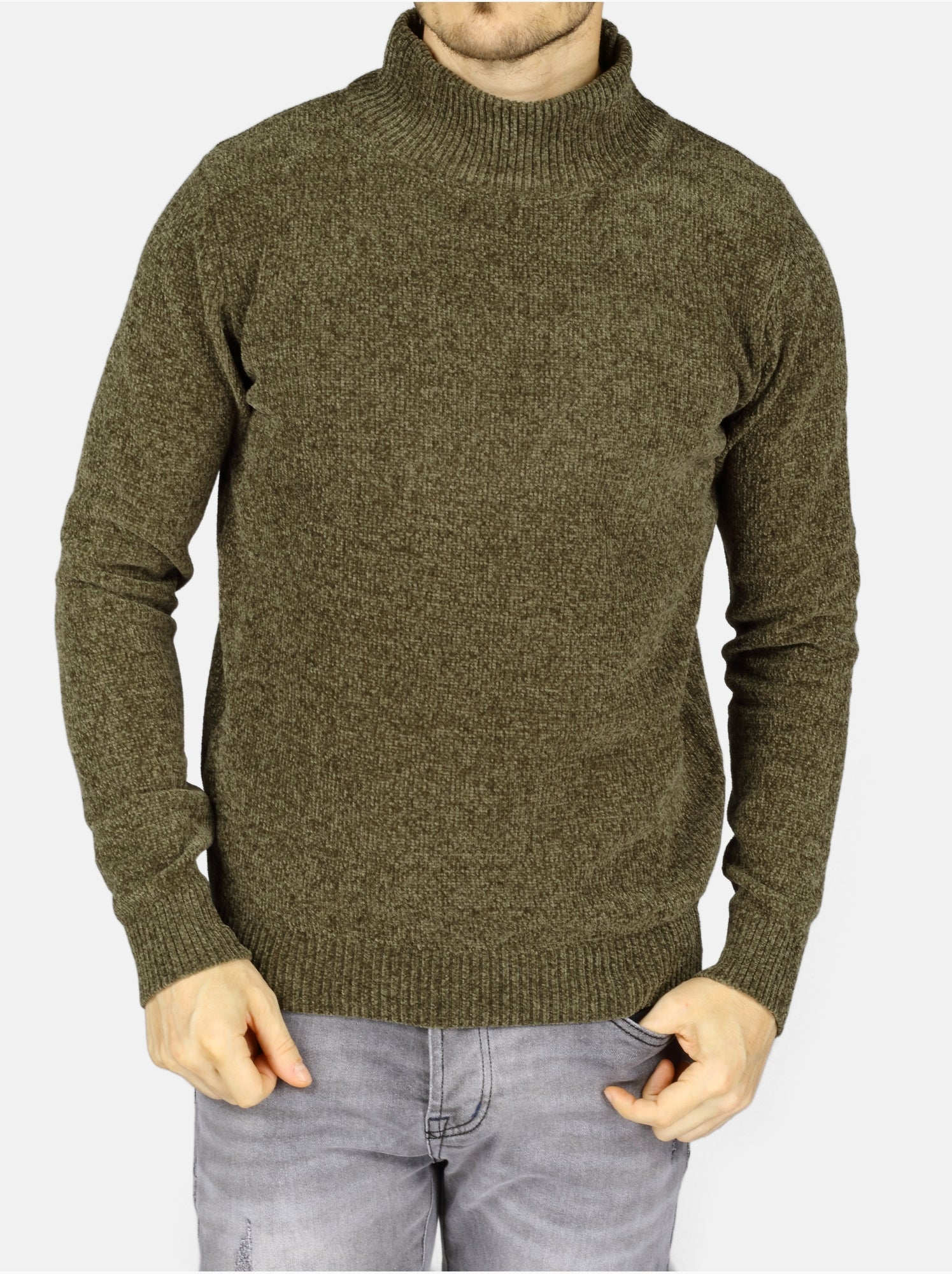Pull col montant - Kenzarro - Vert