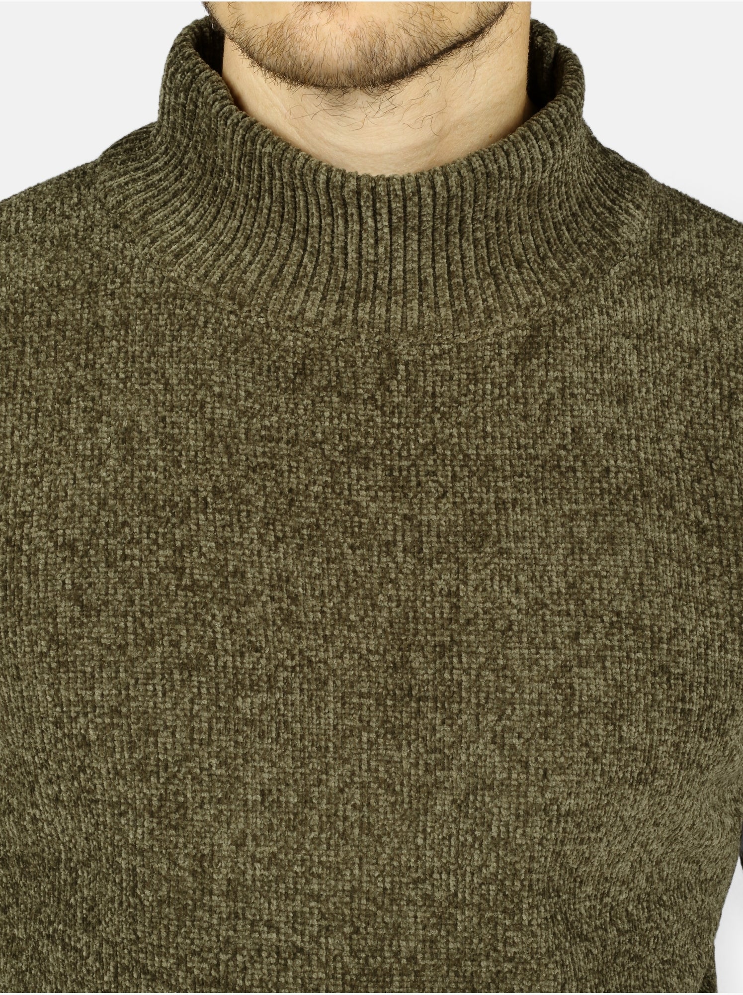Pull col montant - Kenzarro - Vert
