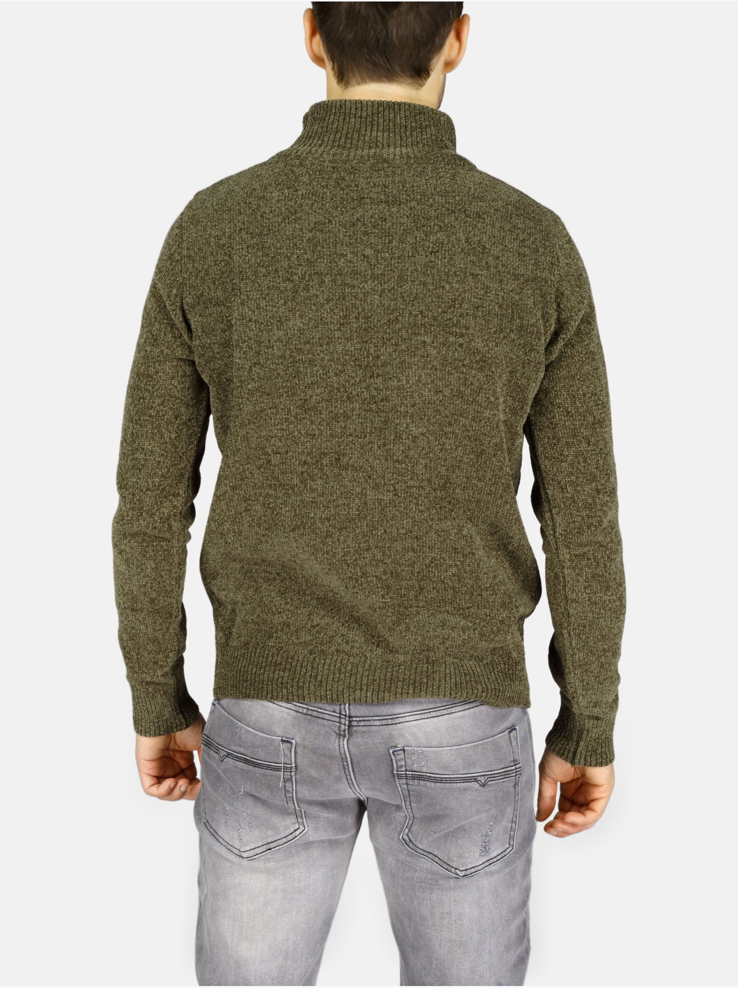 Pull col montant - Kenzarro - Vert
